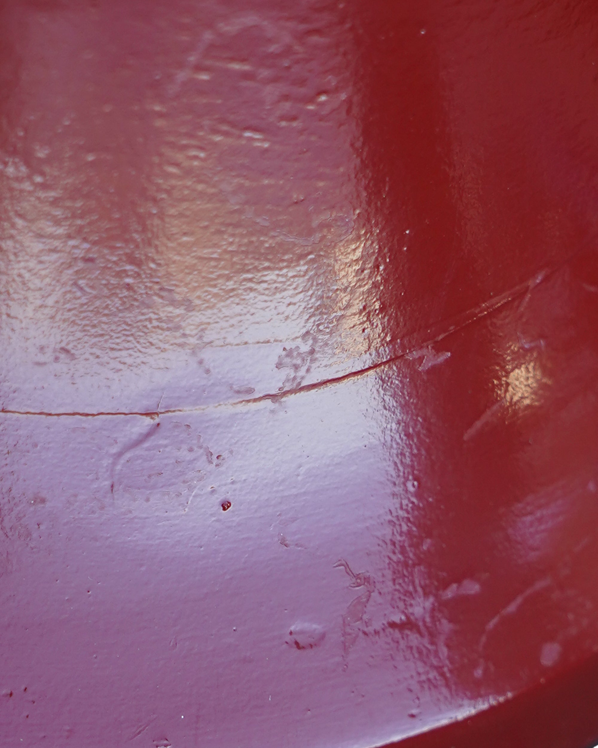 Gloss Painted Cone Lamp - Red (Seconds)