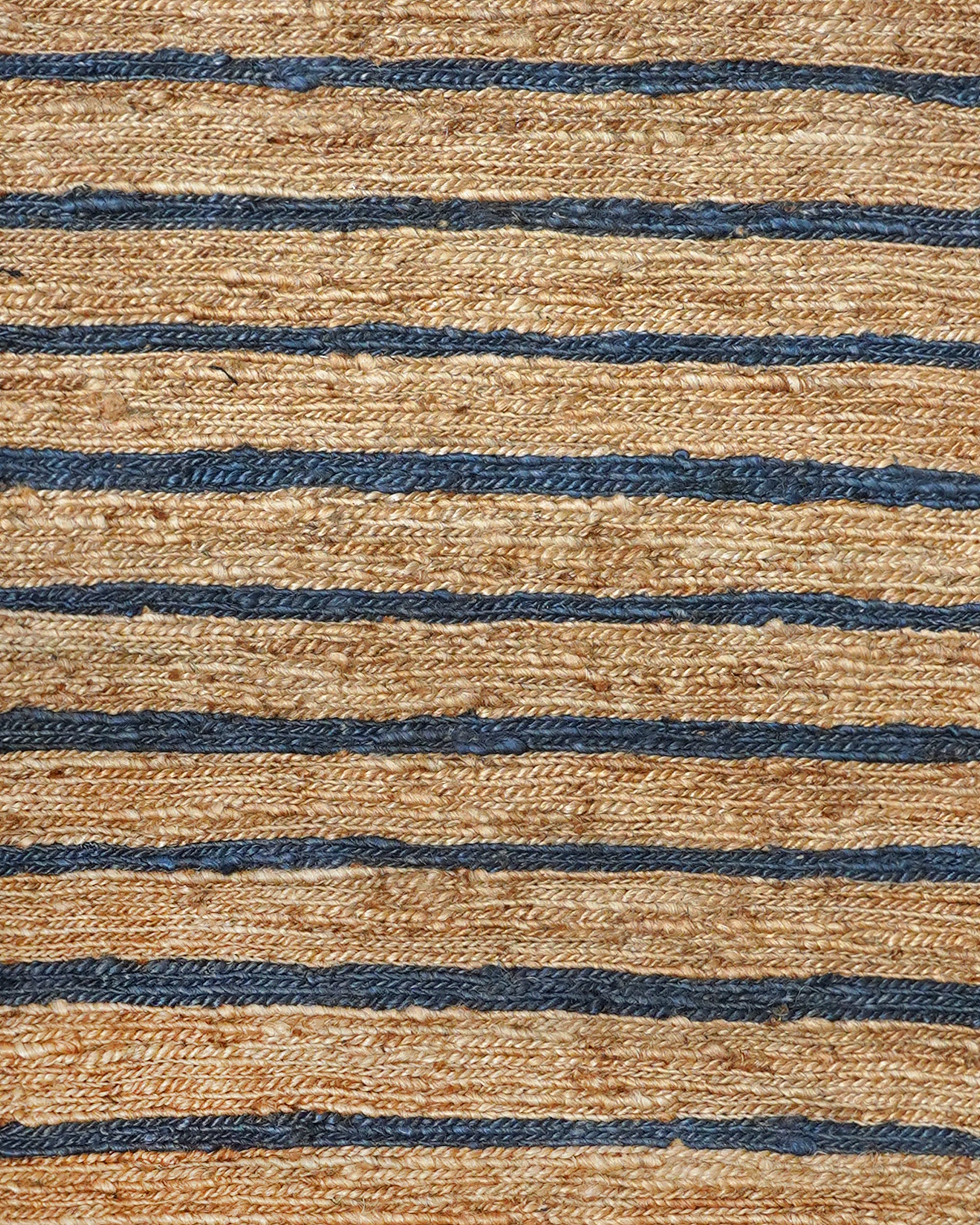 Striped Jute Runner - Blue