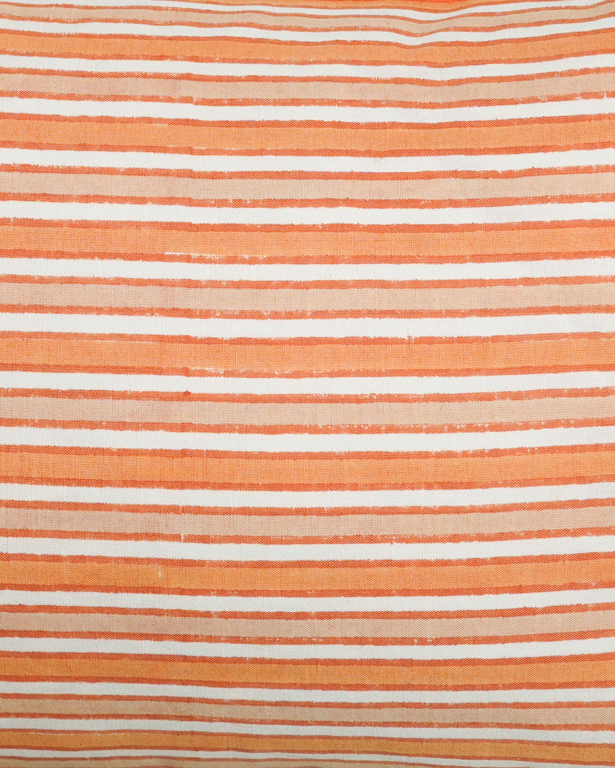 Close up detail image of the sunset stripe cushion