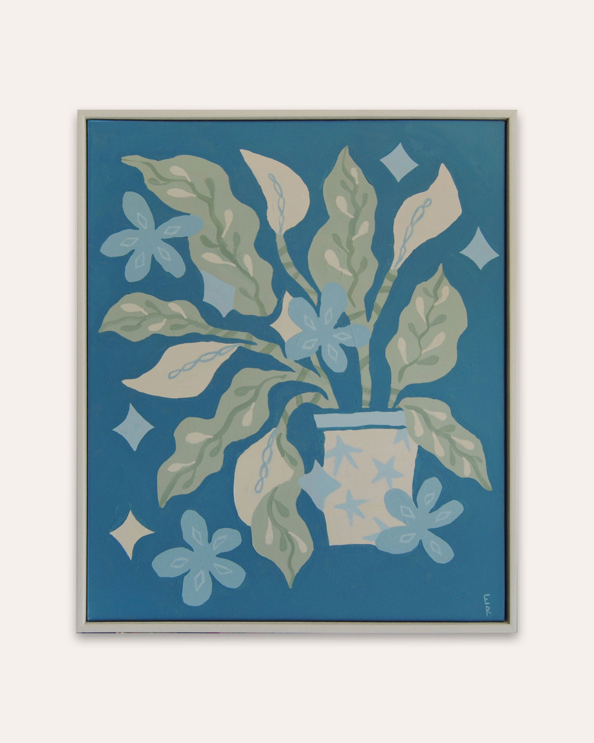 Ella S Robinson - Peace Lily at Midnight