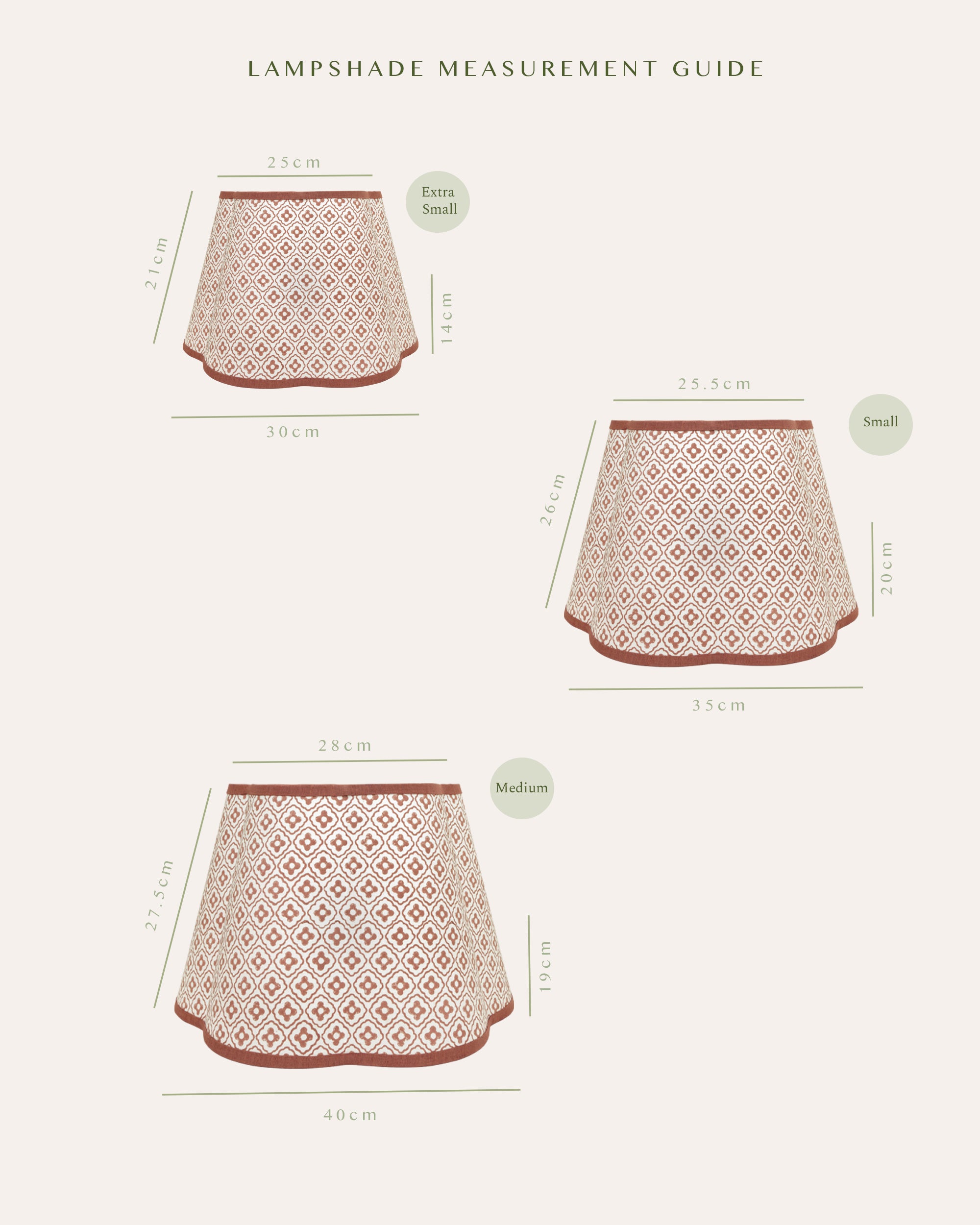 Scalloped Finestra Lampshade - Pink