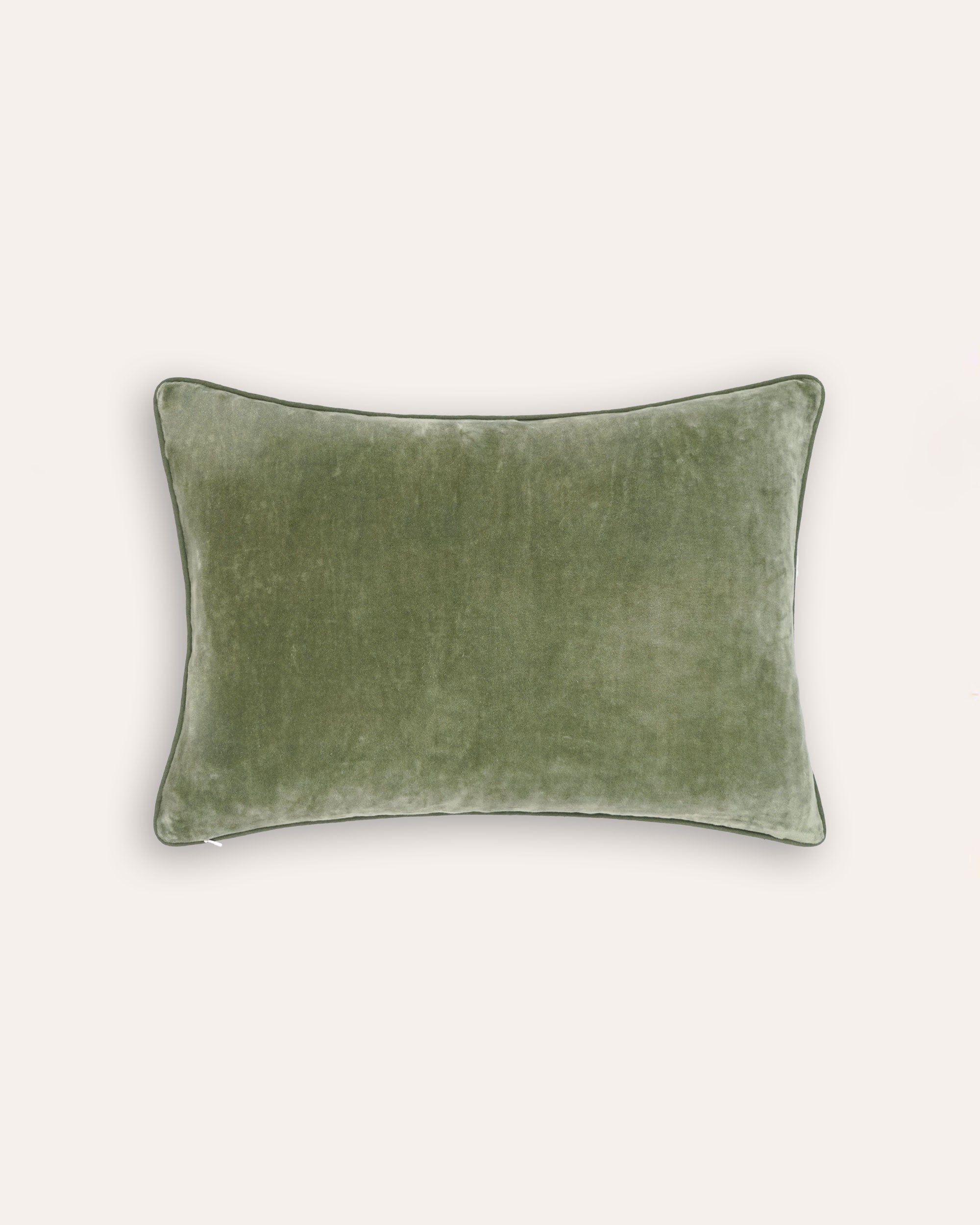 Calcada Embroidered Cushion - Green