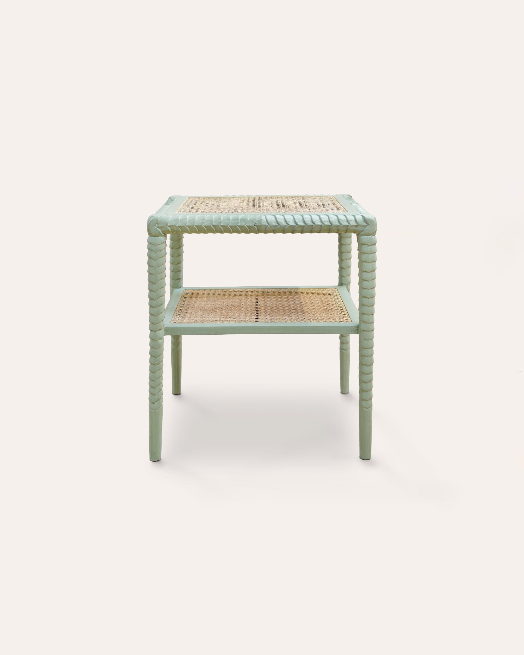 Pavilion Wooden Side Table - Green