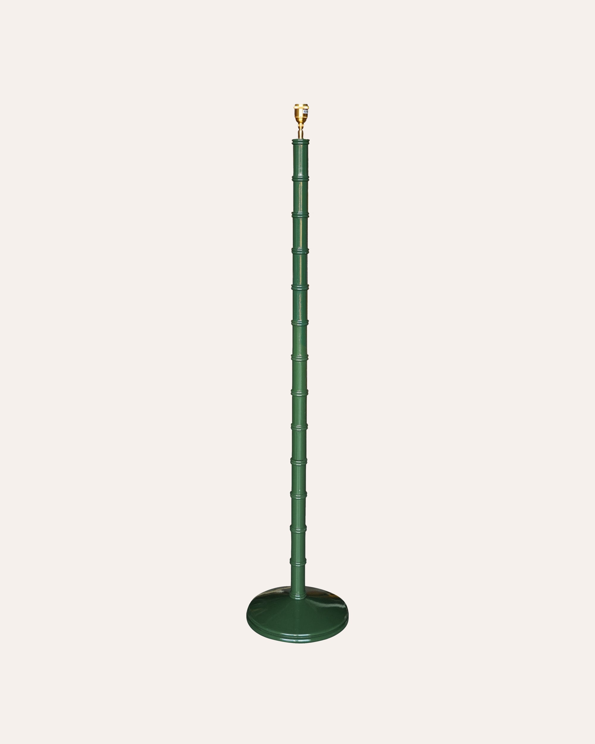 Wooden Column Floor Lamp - Green (Seconds)