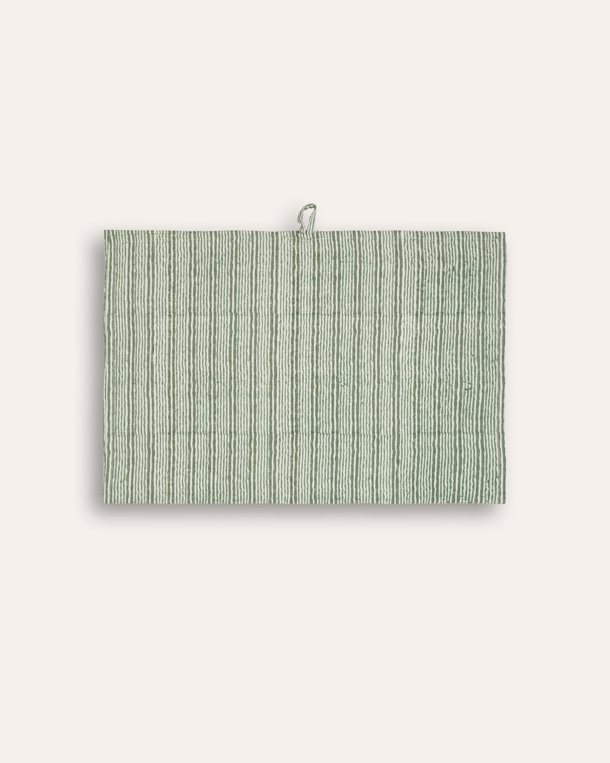 Pratham Striped Tea Towel - Green