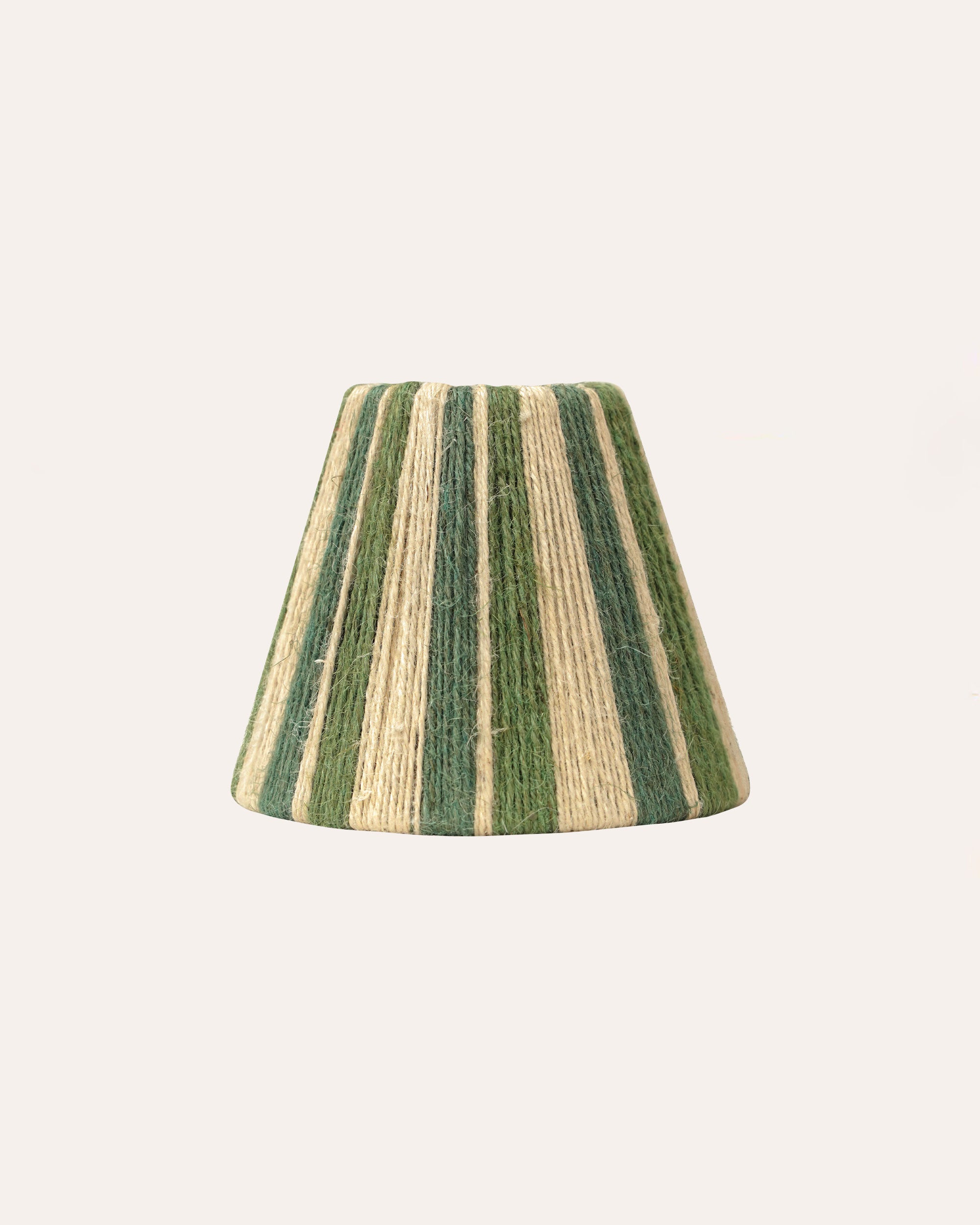 The Stripey String Candle Lampshade - The Green
