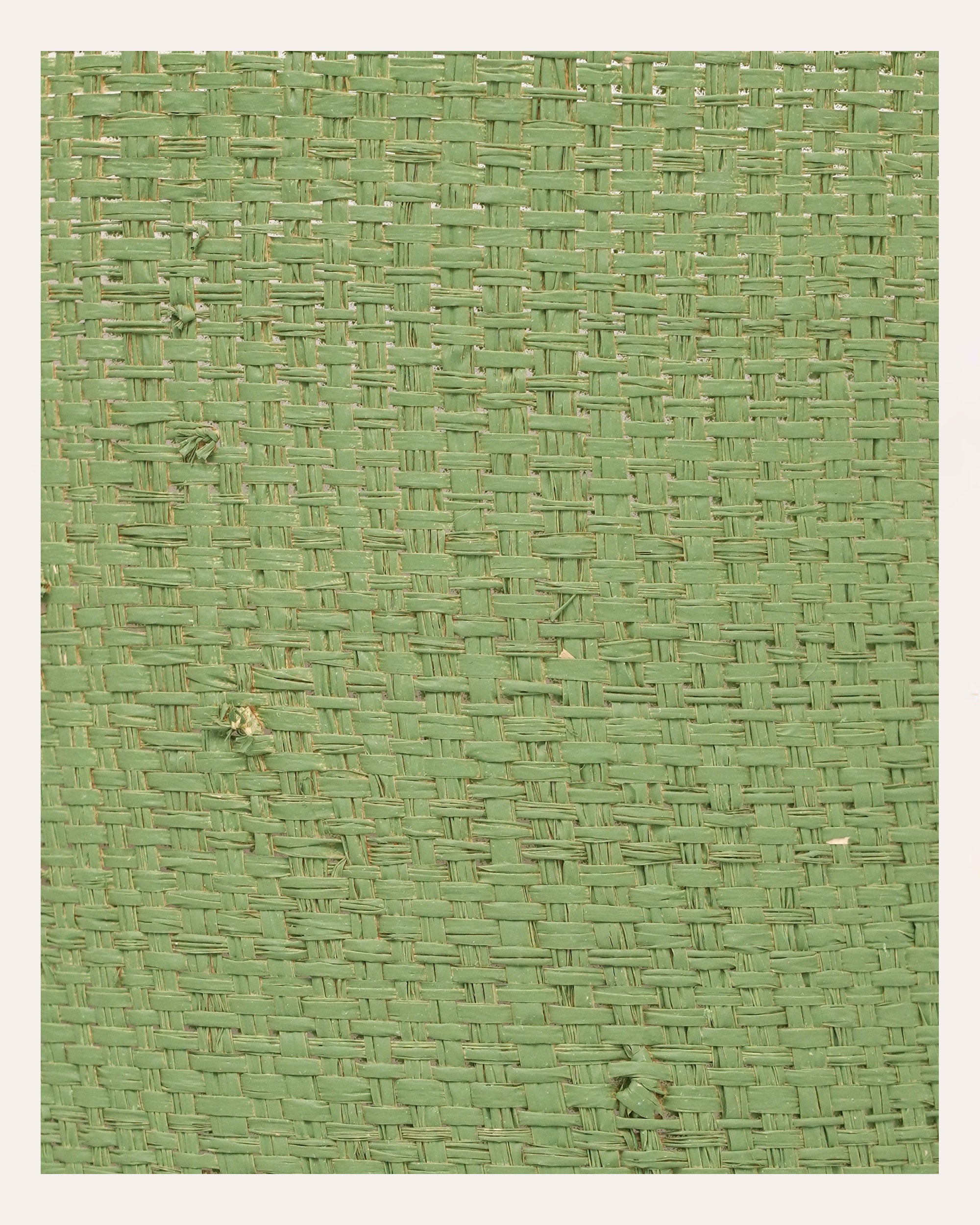 Tedate Painted Raffia Candle Shade - Green