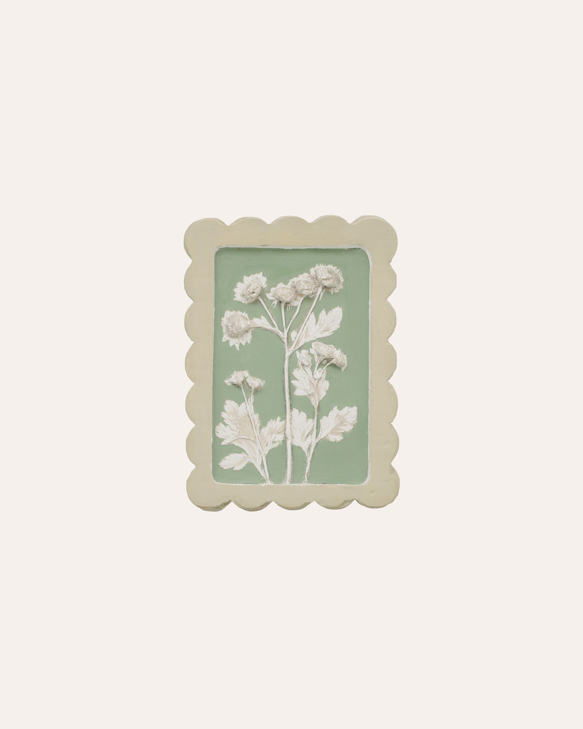 Imprint Casts - Scalloped Botanical Postage stamp - Aster Pompom