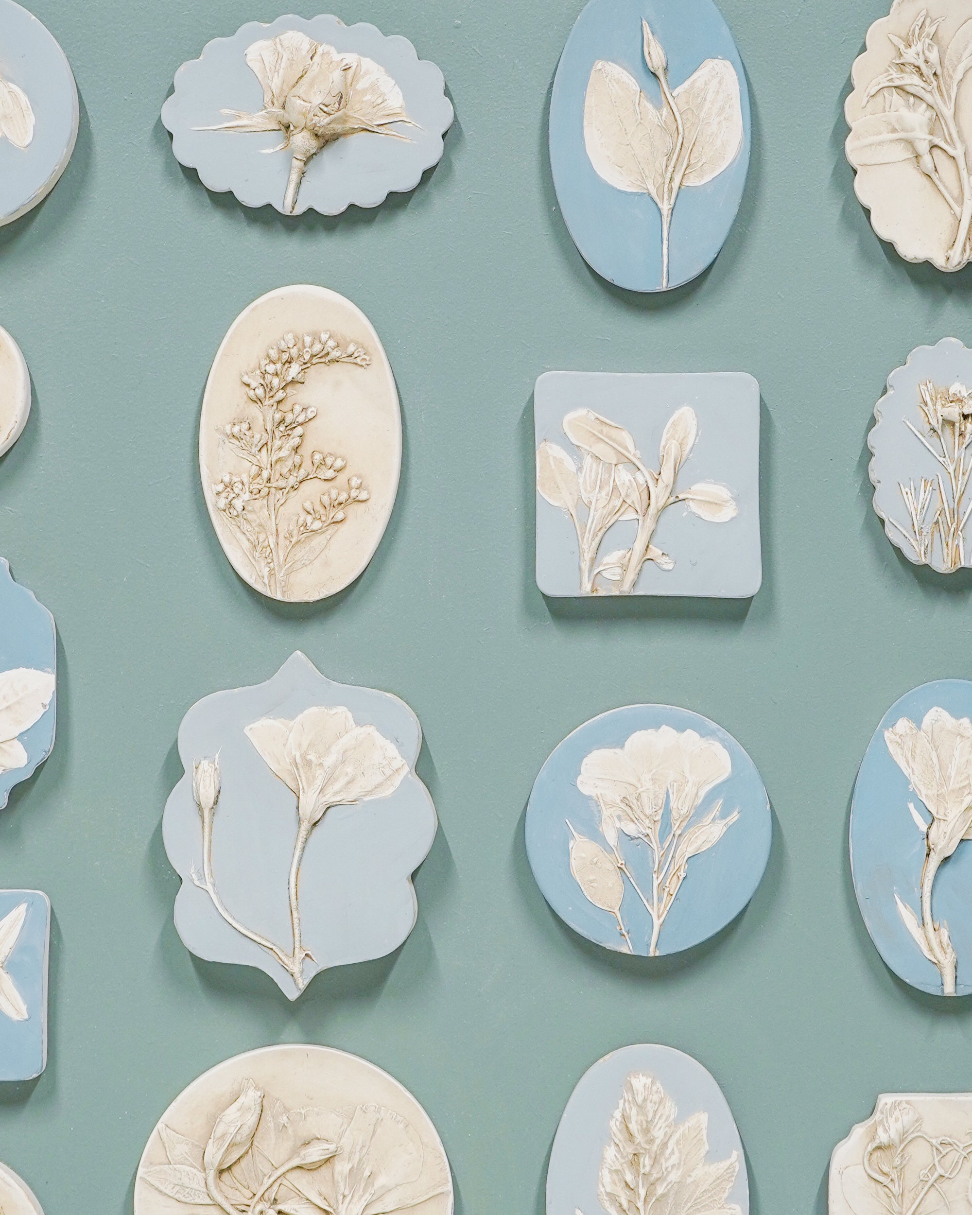 Imprint Casts - Framed Miniature Botanical Intaglios