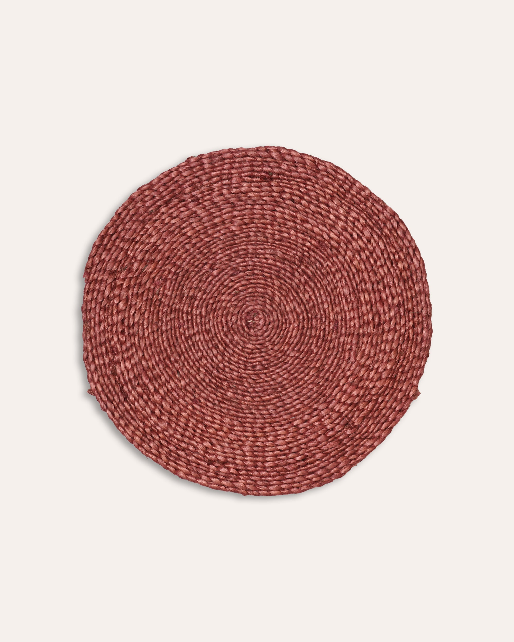 Single pink jute placemat - Birdie Fortescue dining