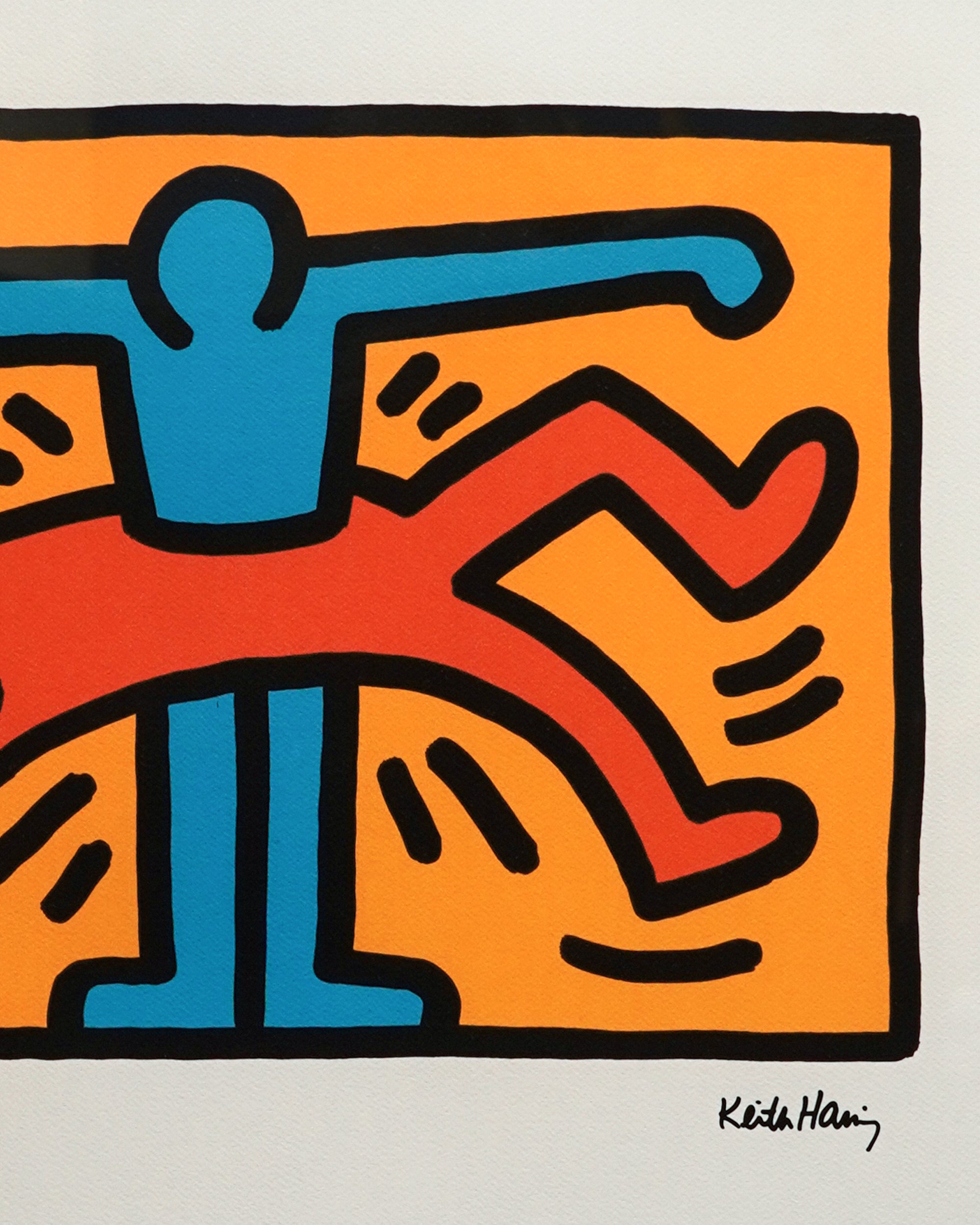 Keith Haring、Brazil、希少画集画、新品額装付 Keith Haring Brazil