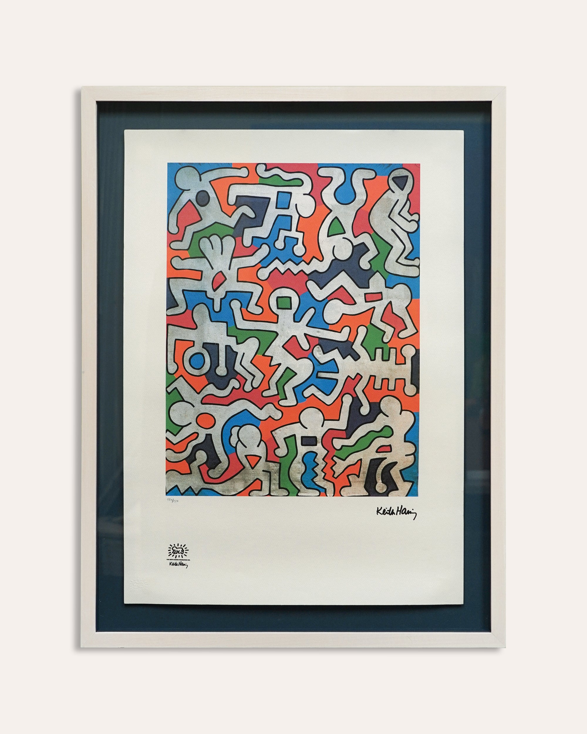 Keith Haring Limited Edition Signed Print XV/XX