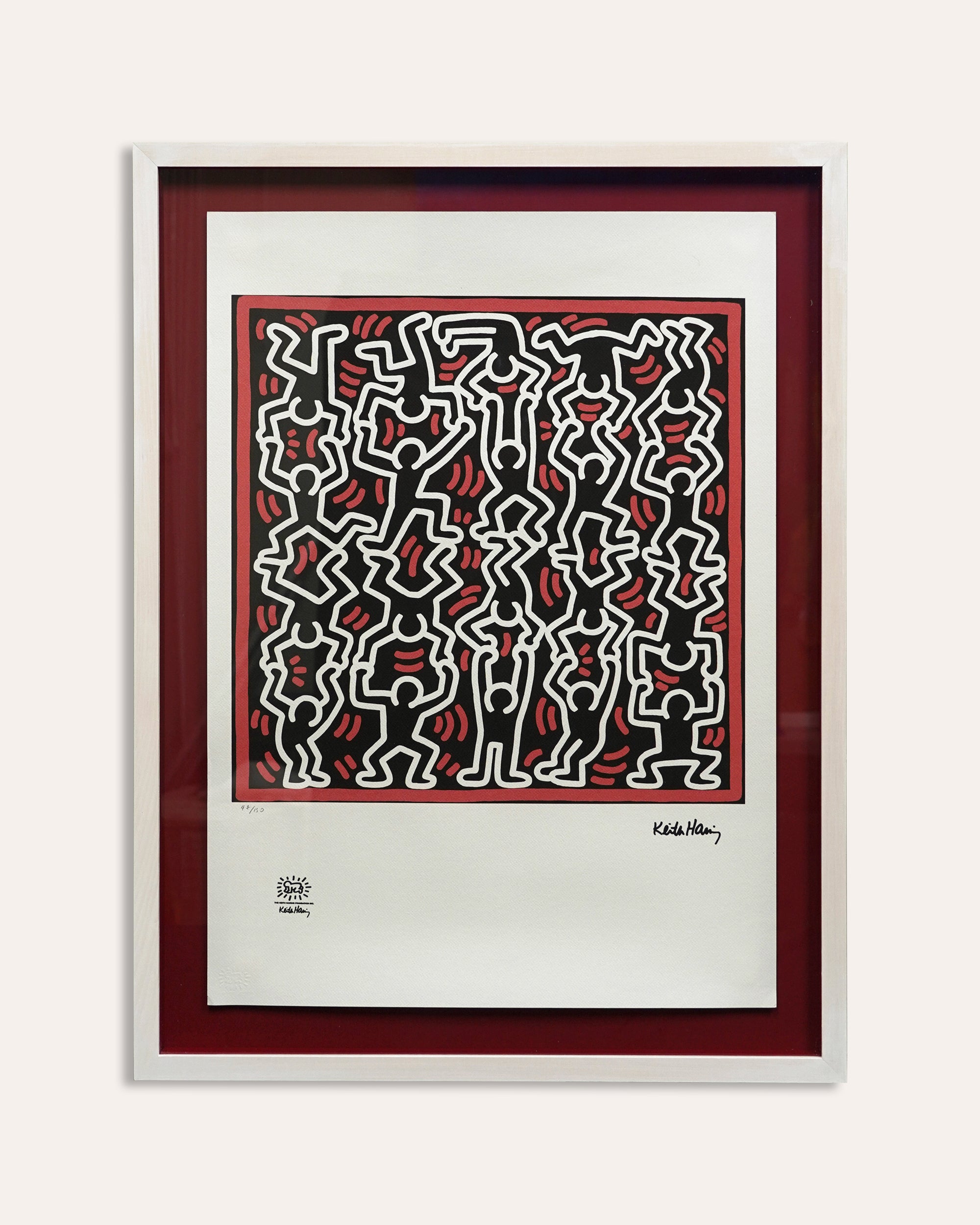 Keith Haring Limited Edition Signed Print XVII/XX