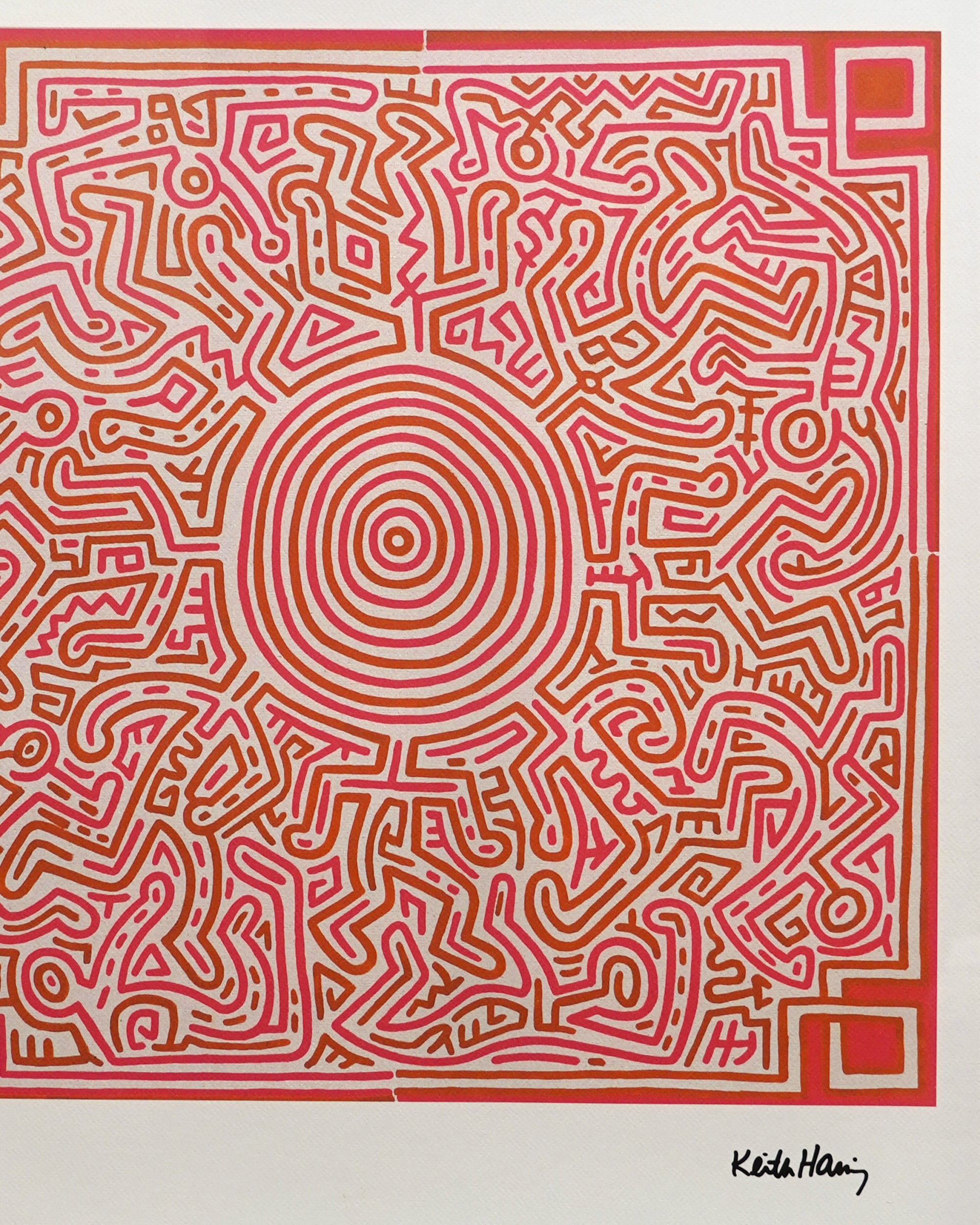 Keith Haring Limited Edition Signed Print XIX/XX