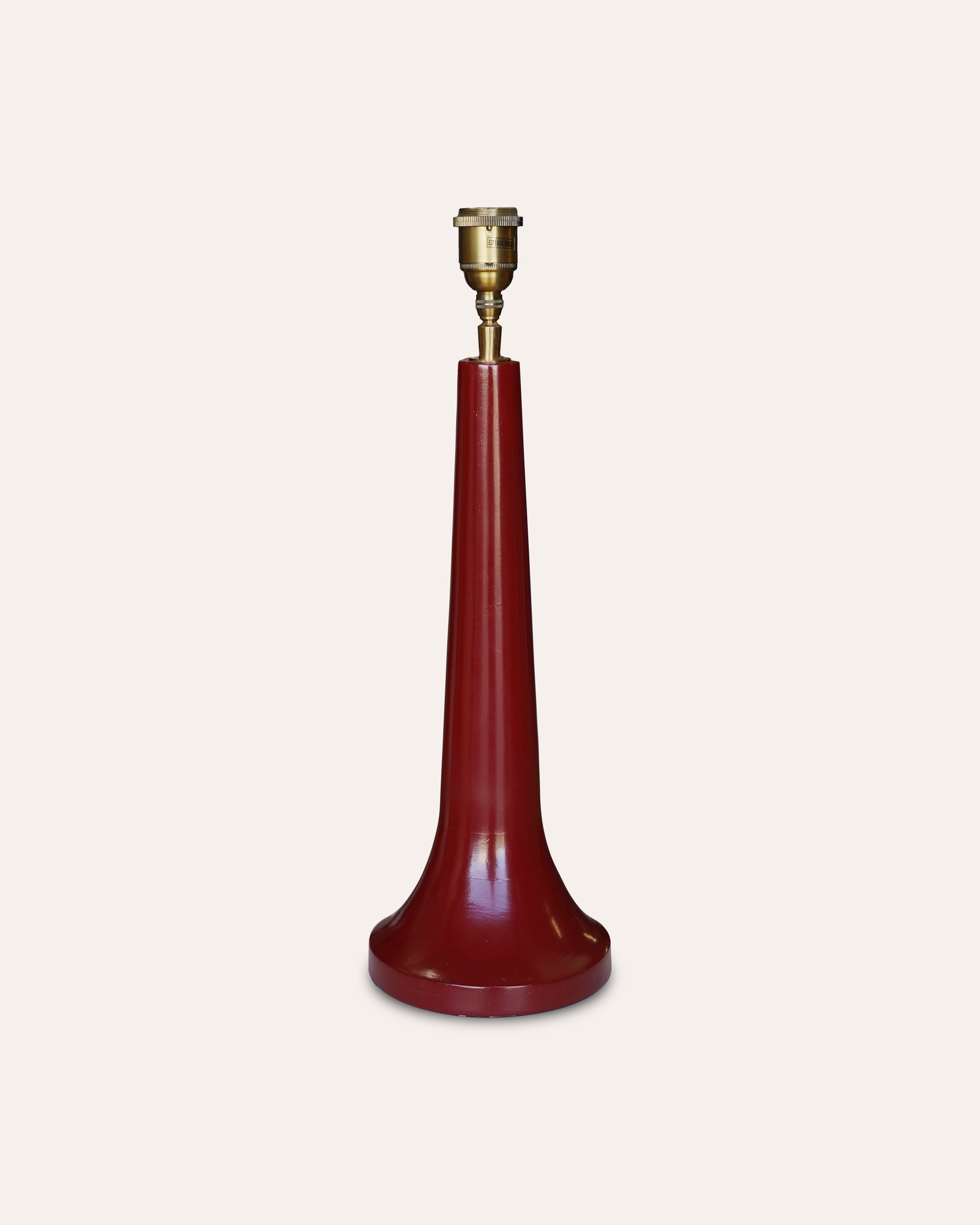 Gloss Painted Cone Lamp - Red (Seconds)