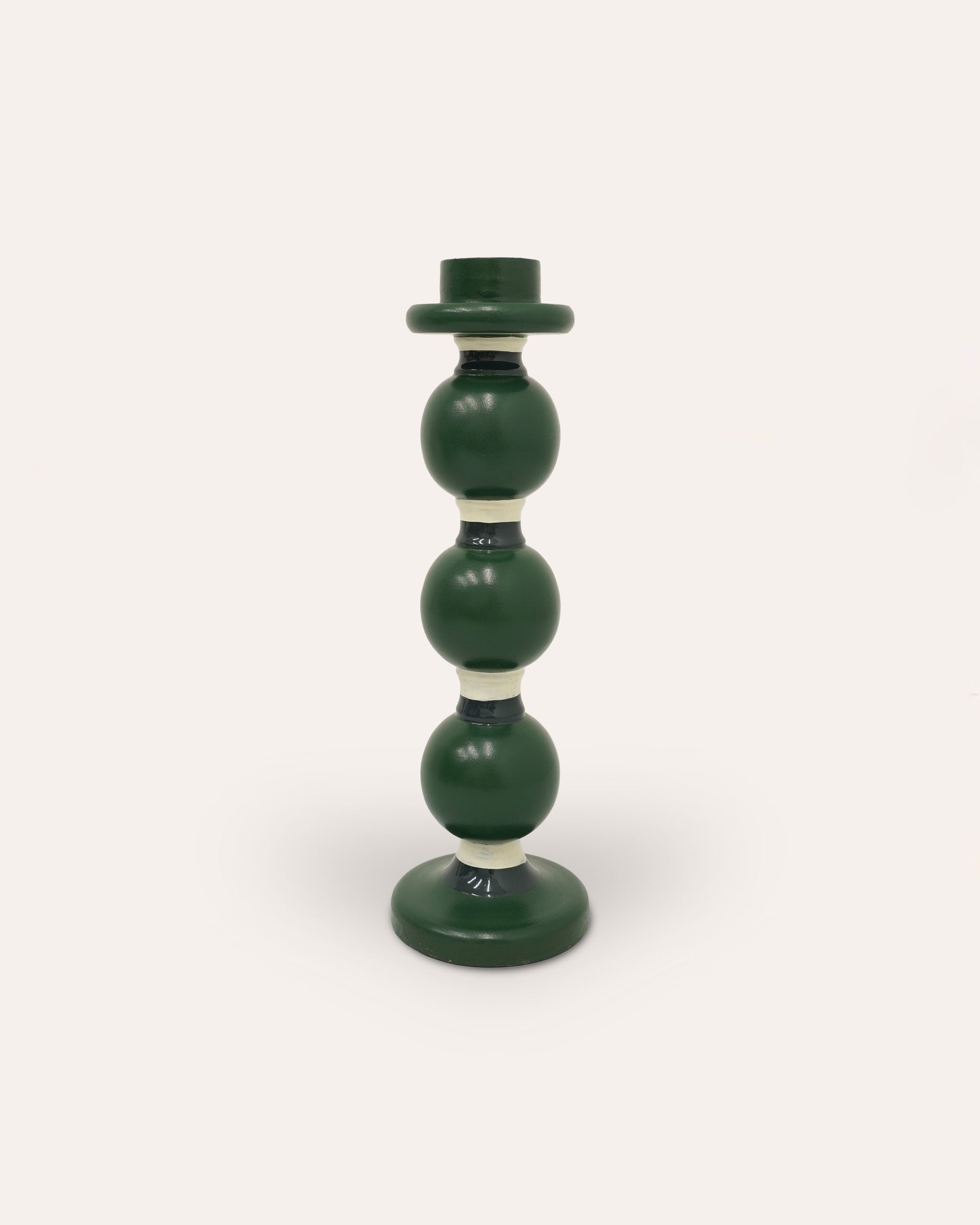 The Sensational Stripey Candlestick - The Dark Green and Blue