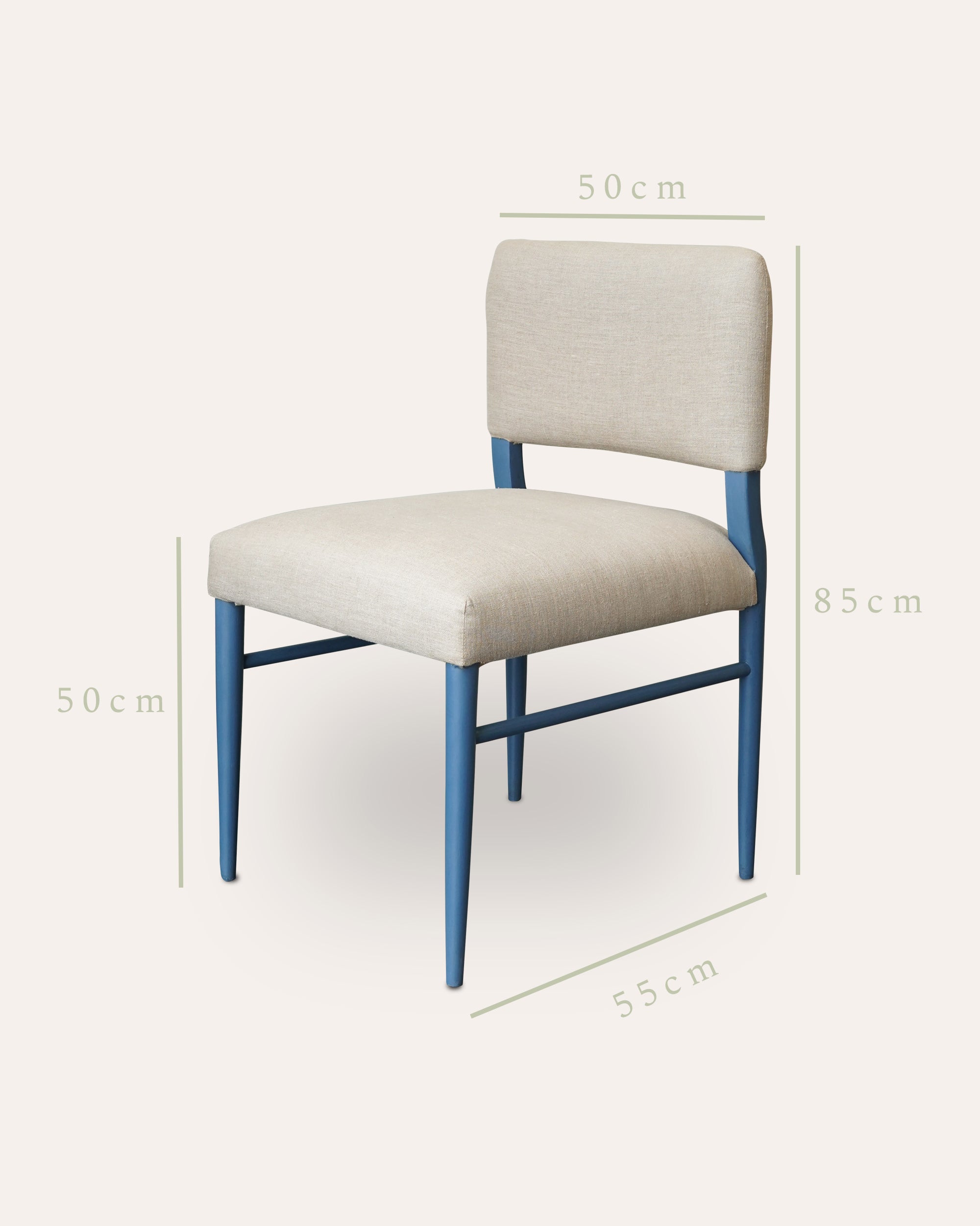 Wensum Dining Chairs - Blue/Natural