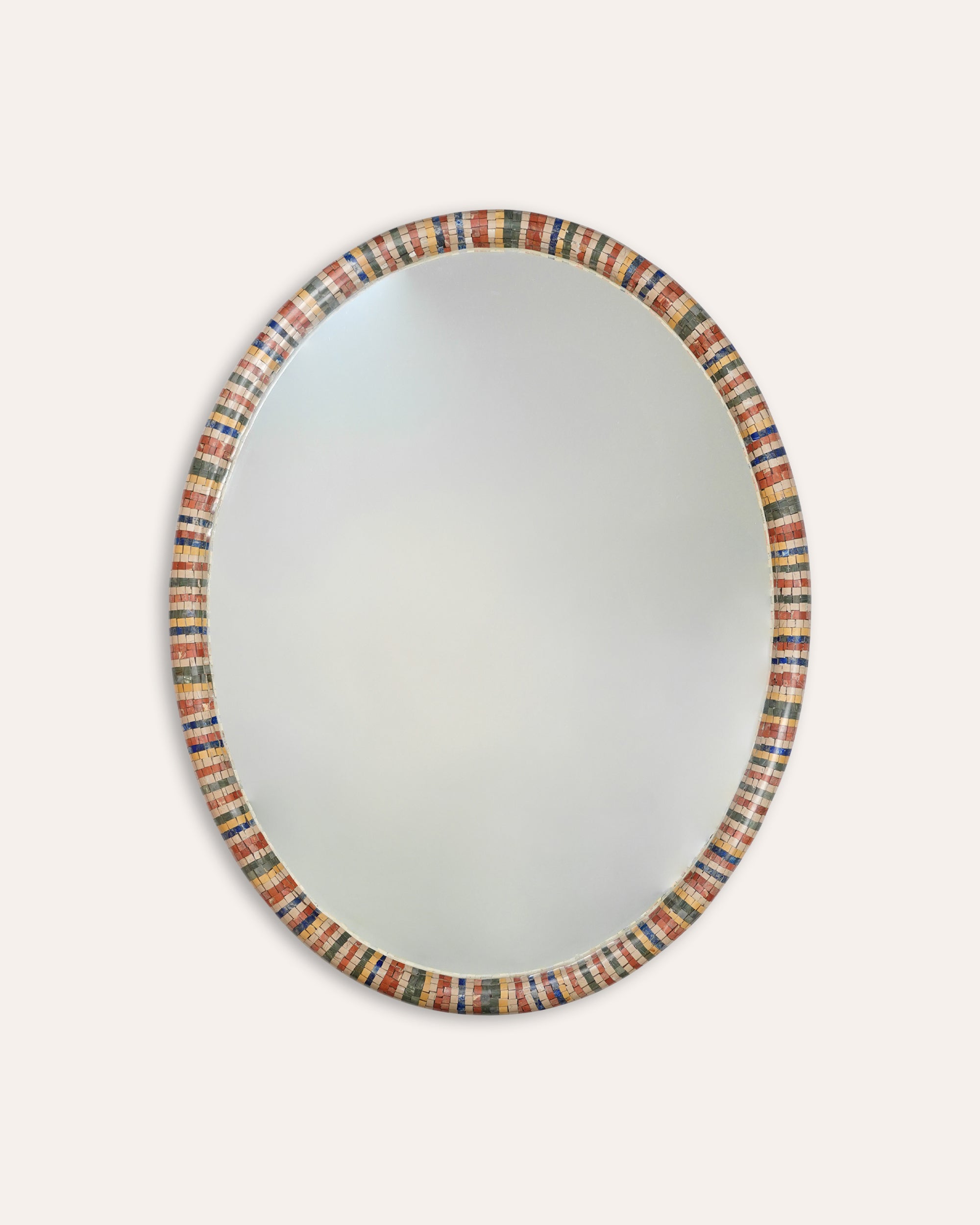 Mosaic Oval Mirror