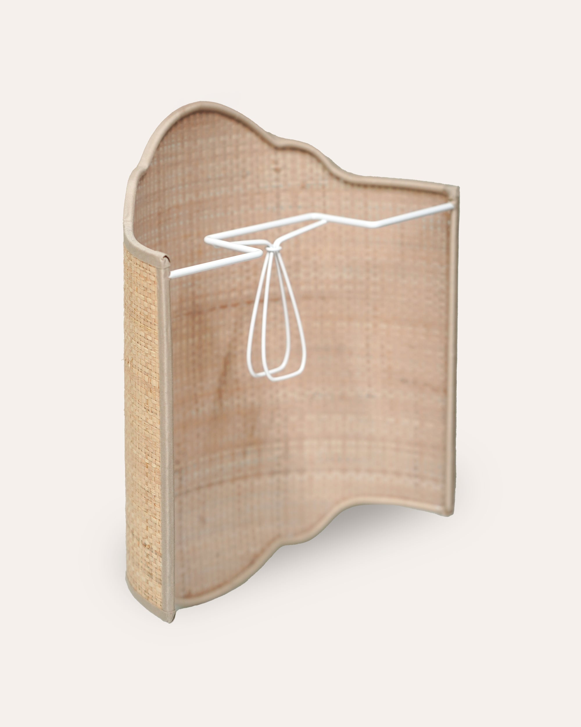 Product image of the back fitting on the natural tedate raffia wall light