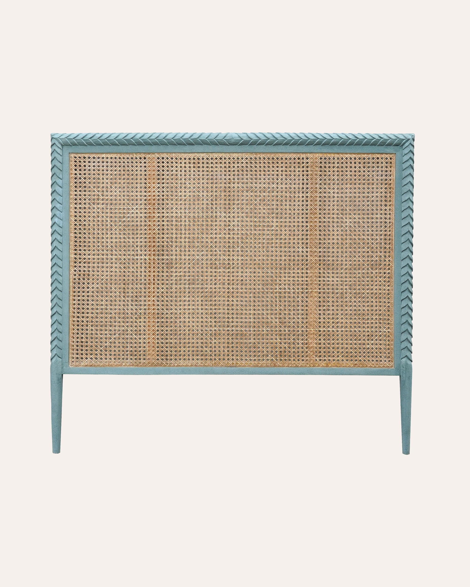 Pavilion Wooden King Headboard - Blue