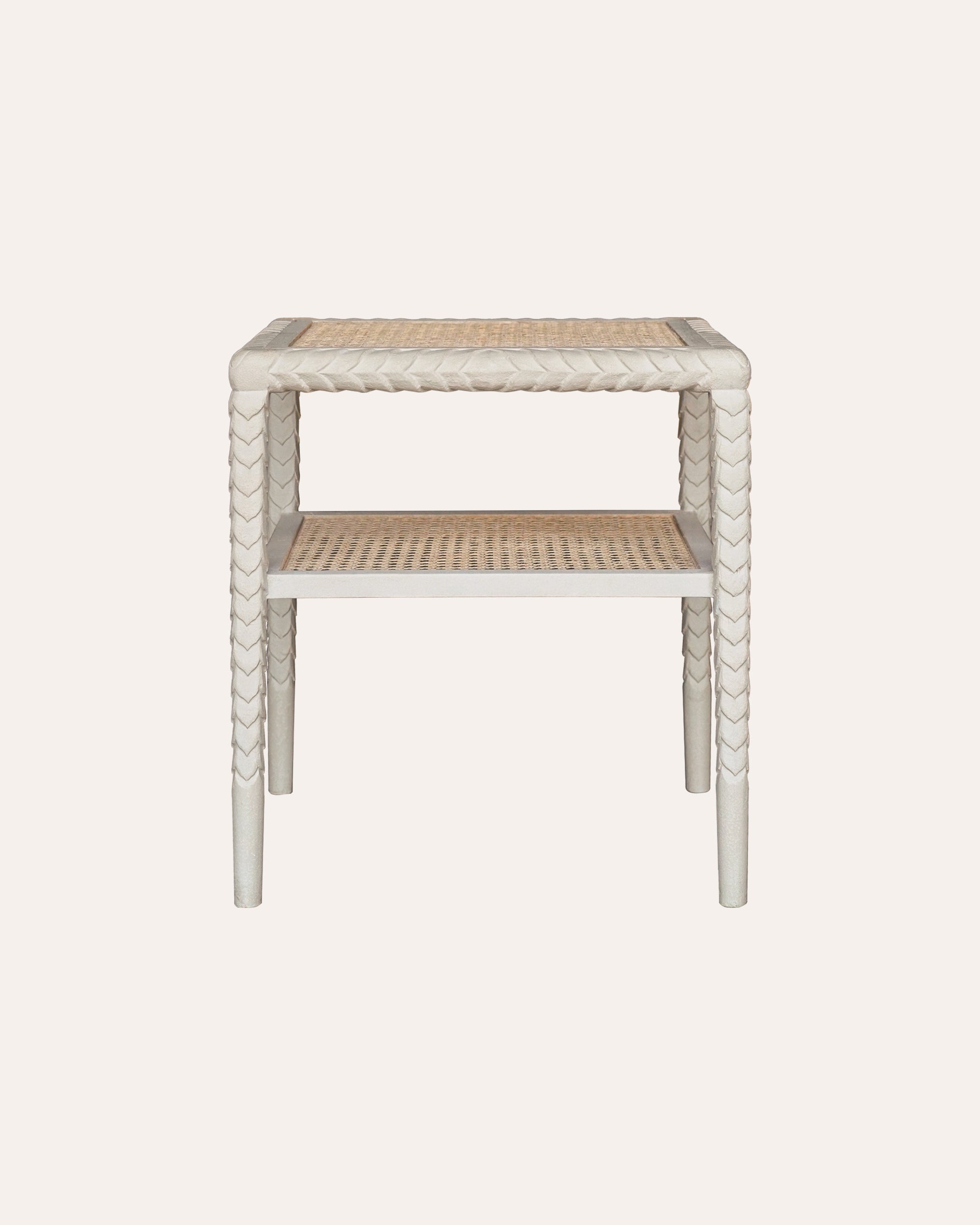 Pavilion Wooden Side Table - Taupe