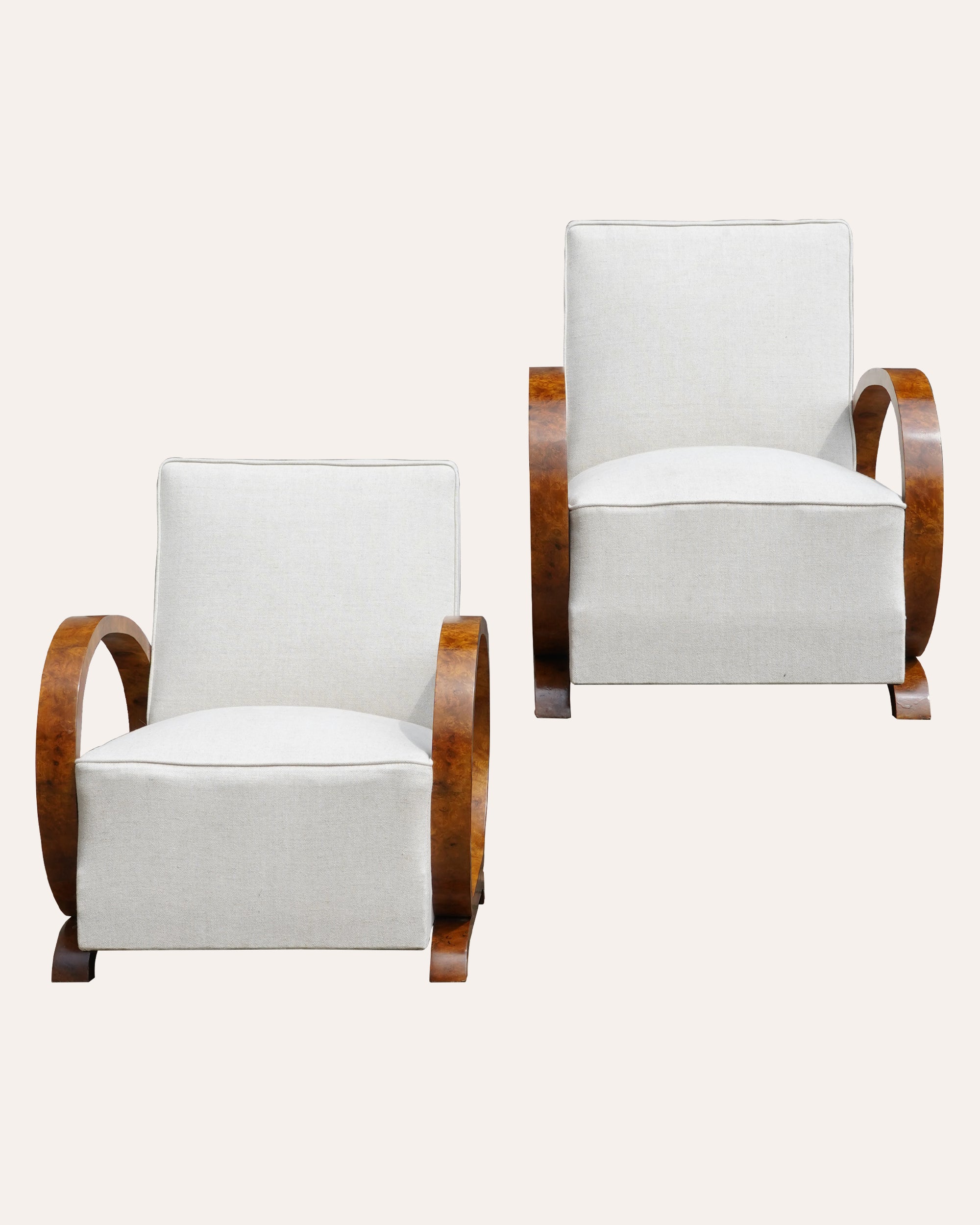 Pair Of Art Deco Armchairs