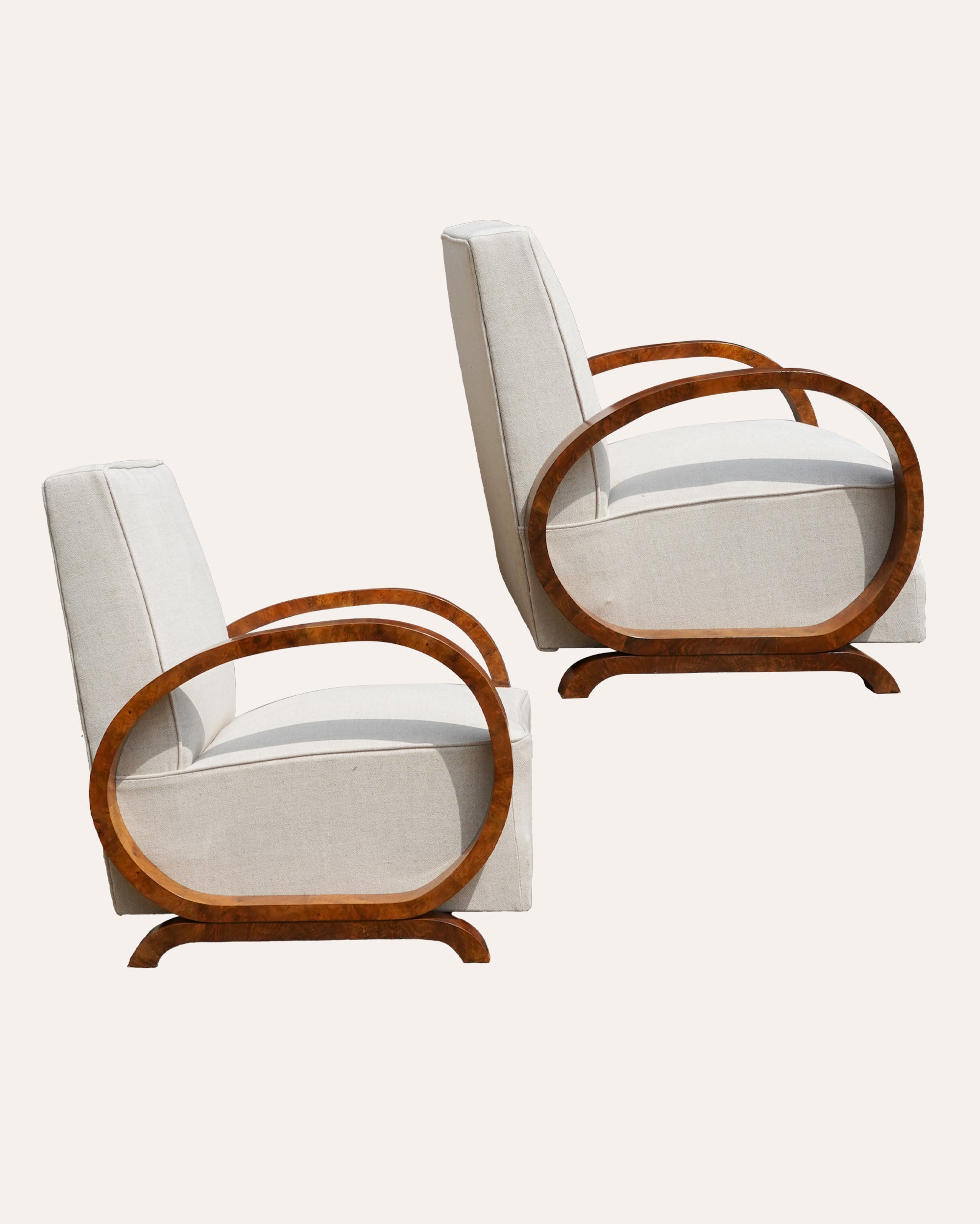 Pair Of Art Deco Armchairs