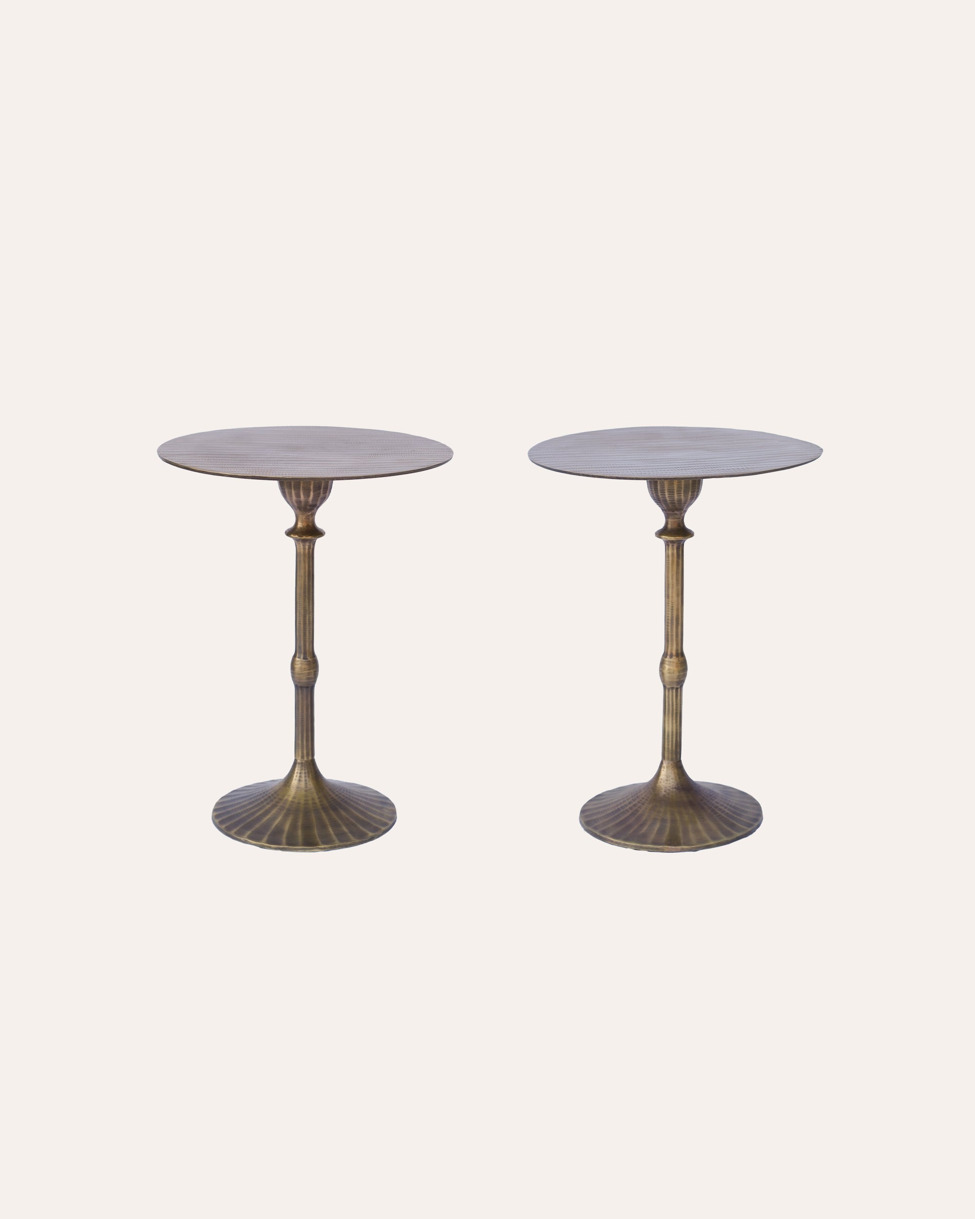 Pair of Mid Century Brass Side Tables from The Ritz, Paris