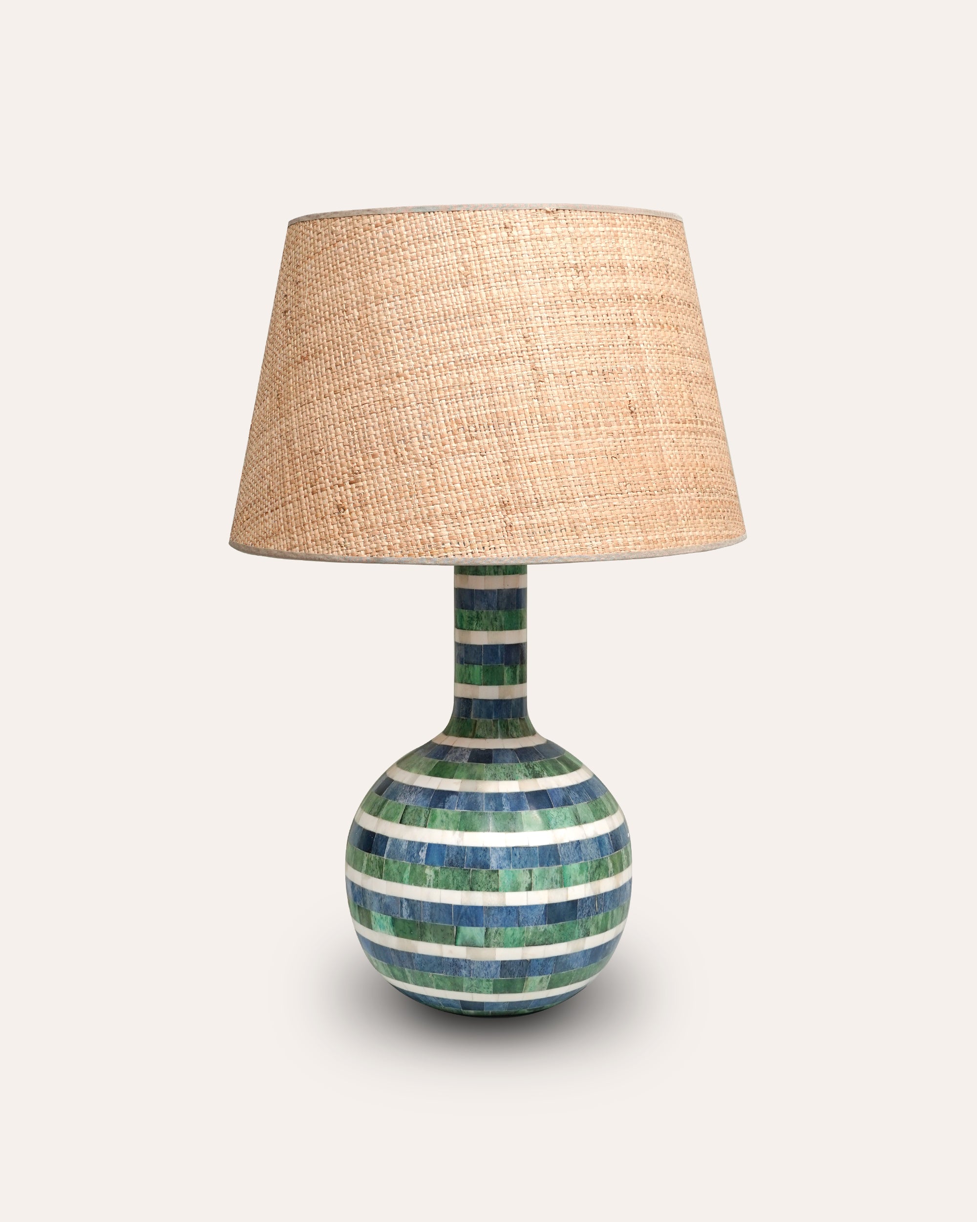 Raya Inlay Lamp Base - Blue & Green