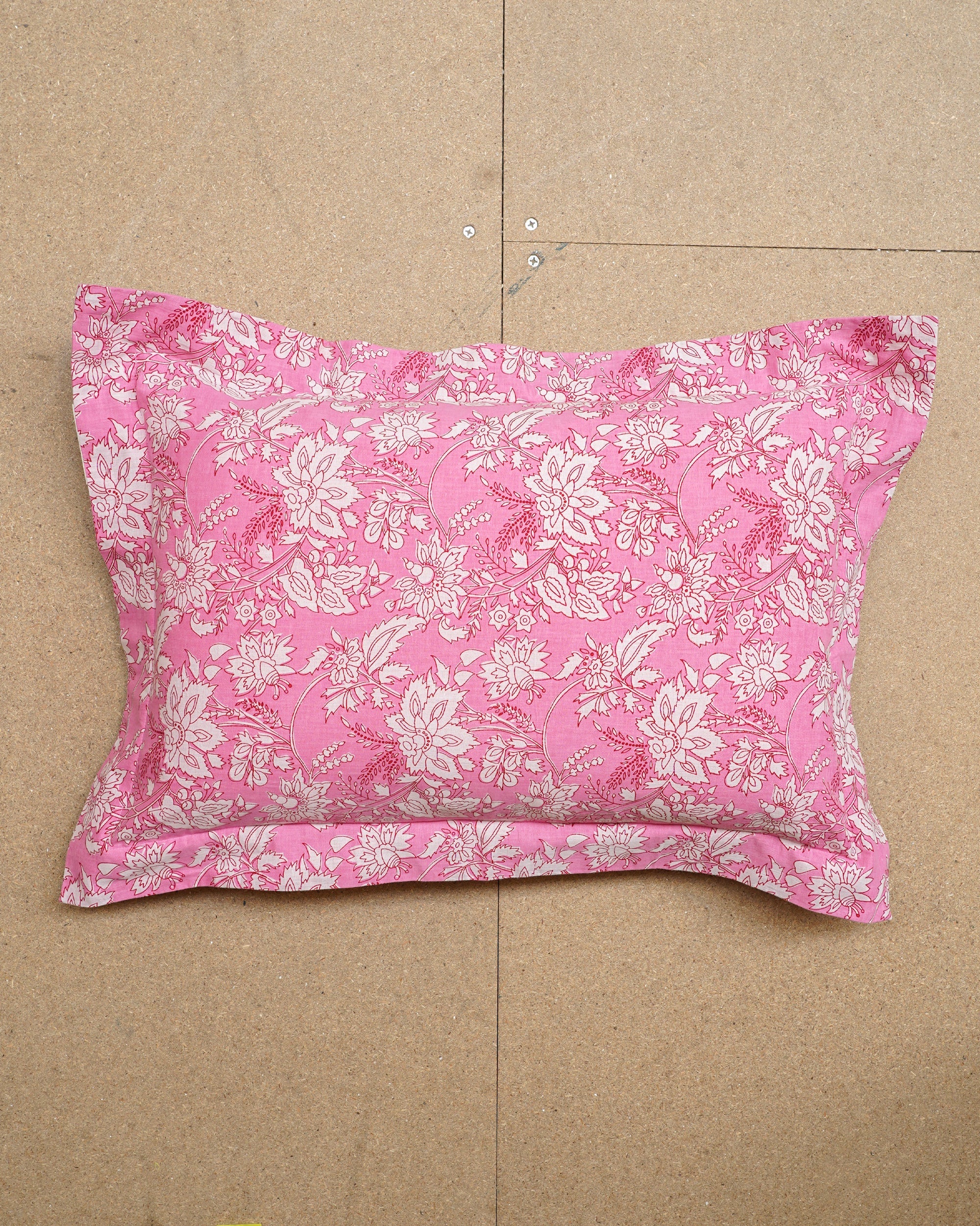 Limited Edition Pink Floral Cushion - Rectangle