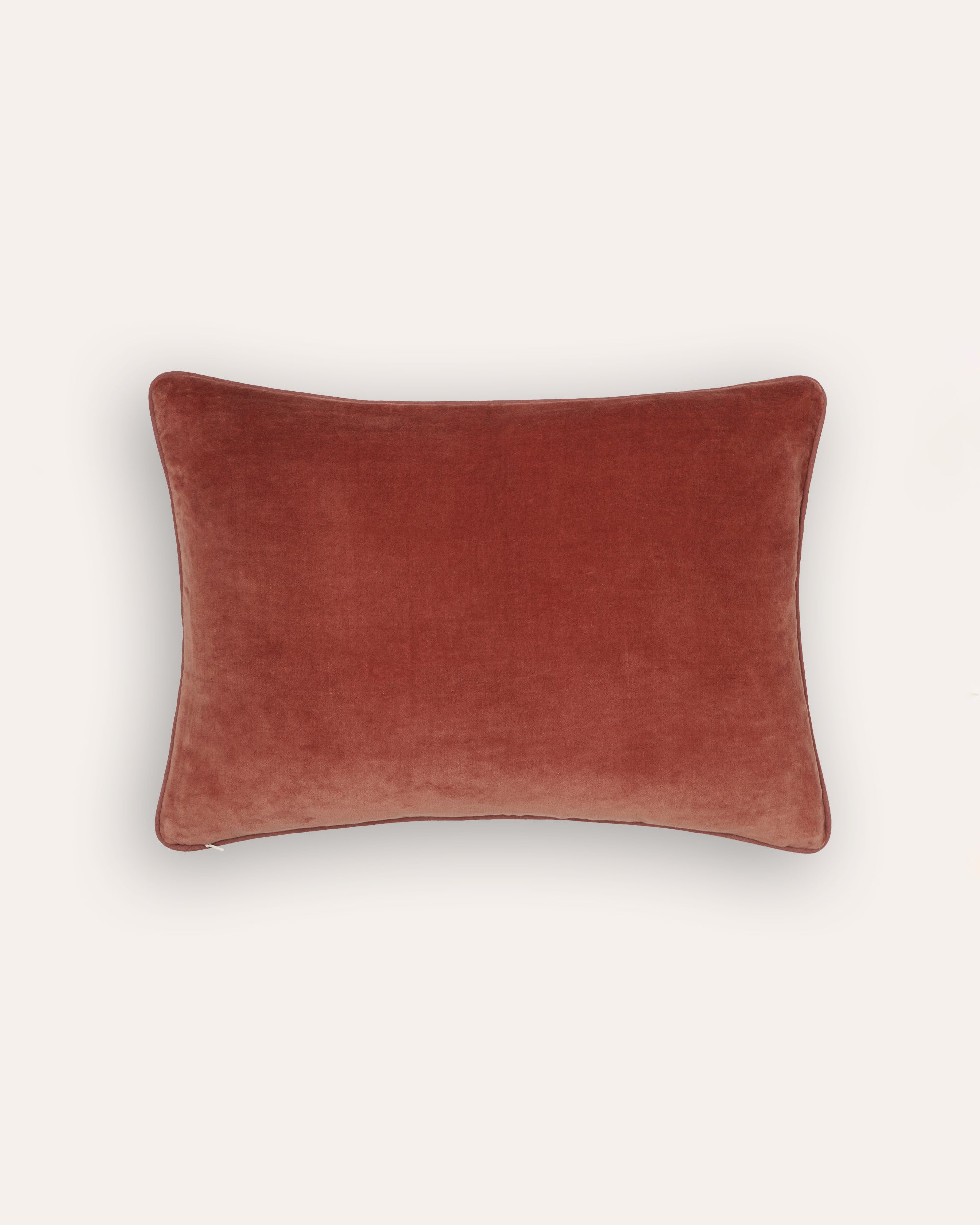 Cordoba Embroidered Velvet Cushion - Pink
