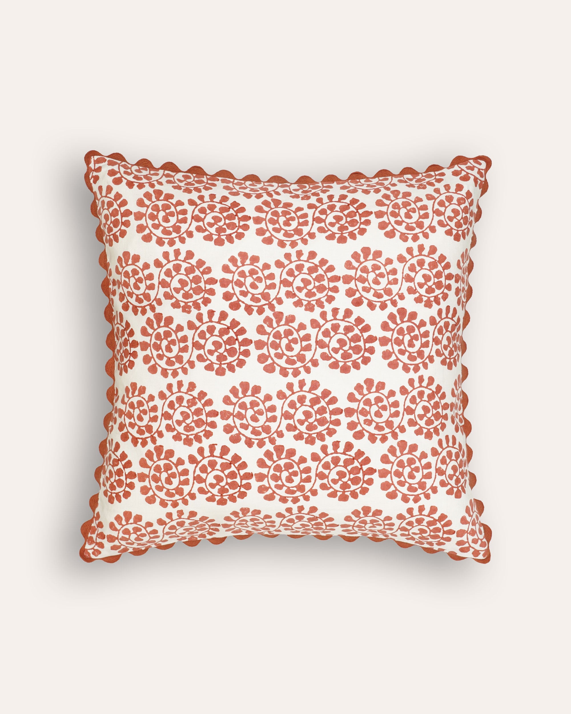 Cordoba Block Print Cushion - Pink