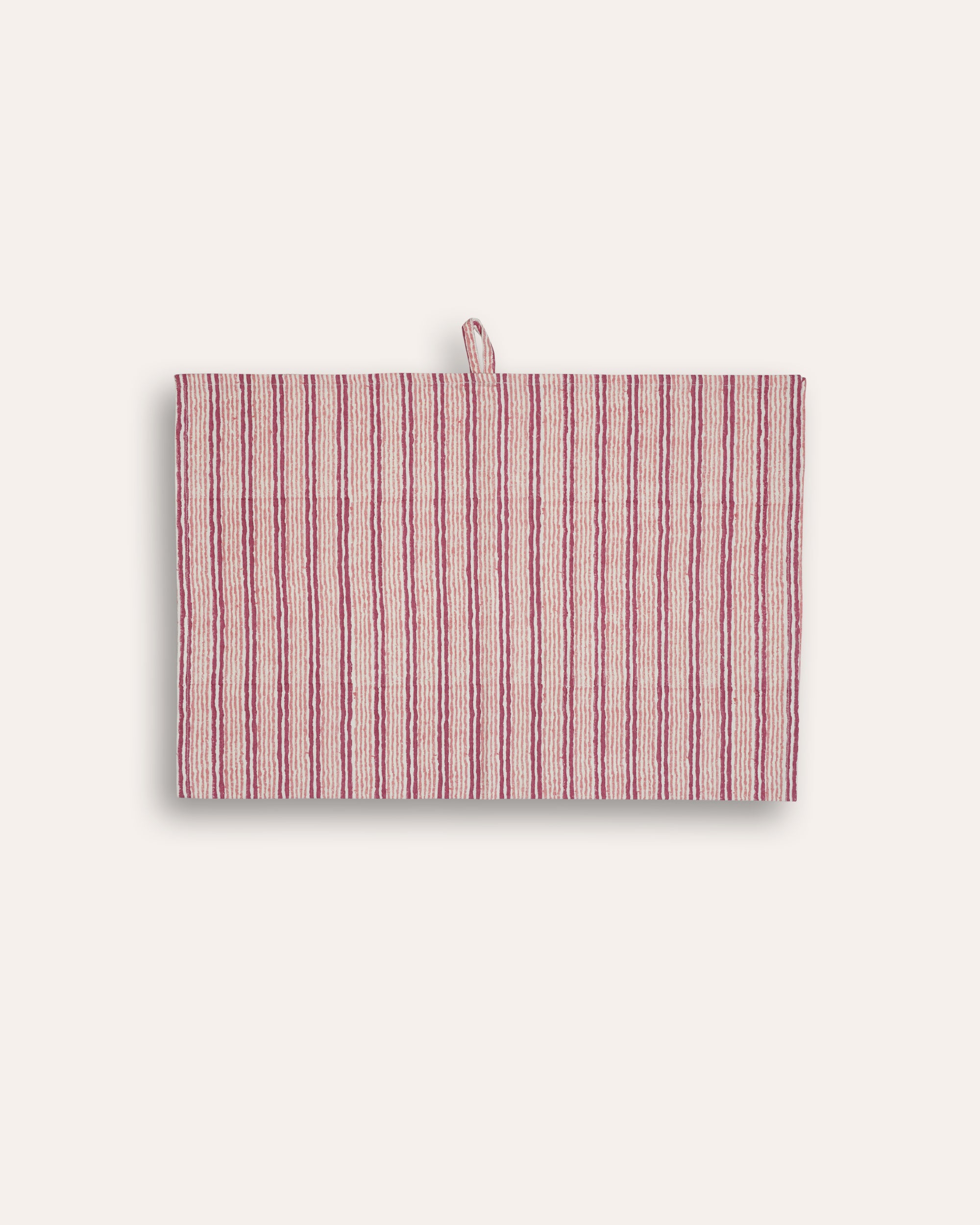 Pratham Striped Tea Towel - Red