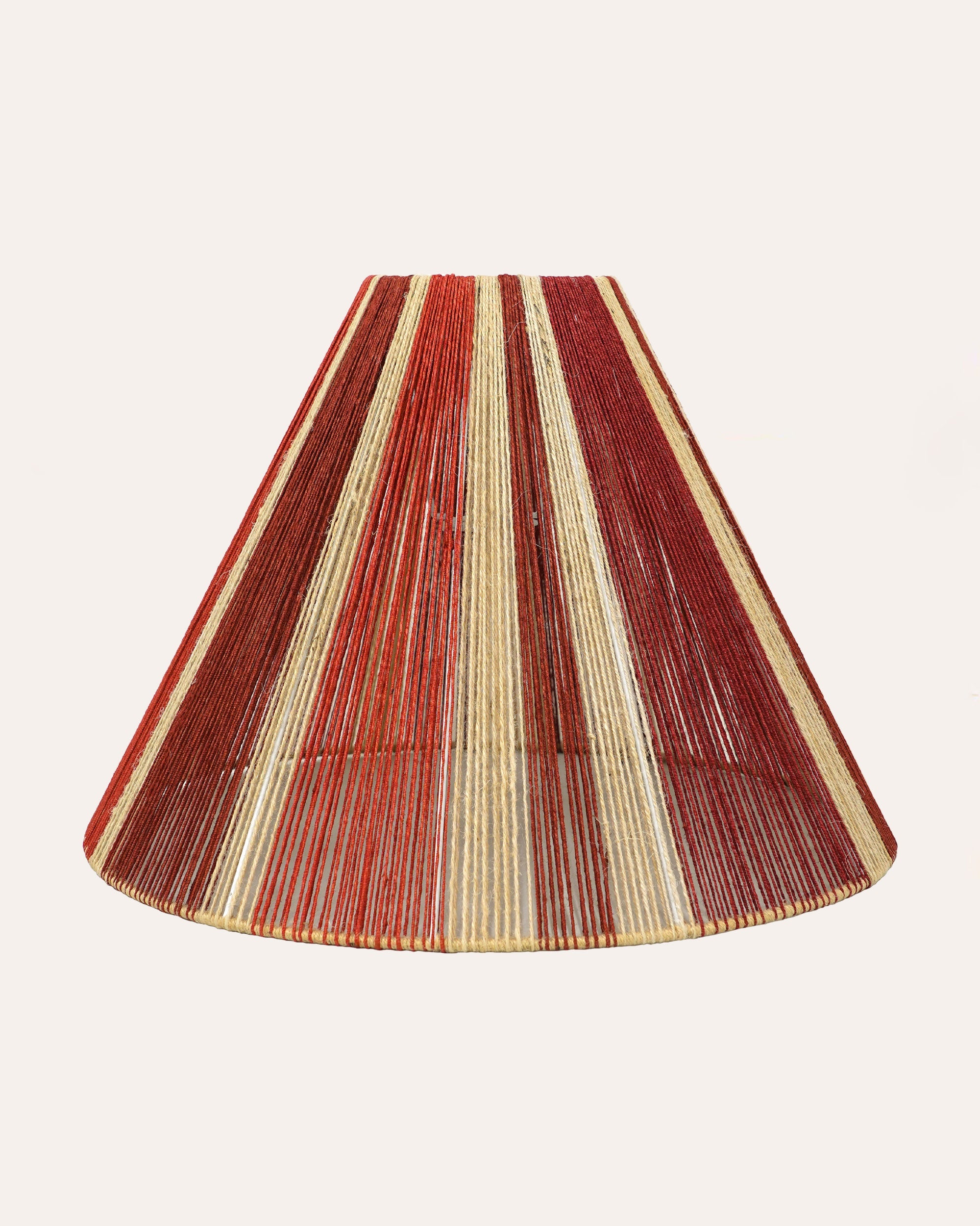 The Stripey Pendant Shade - The Red