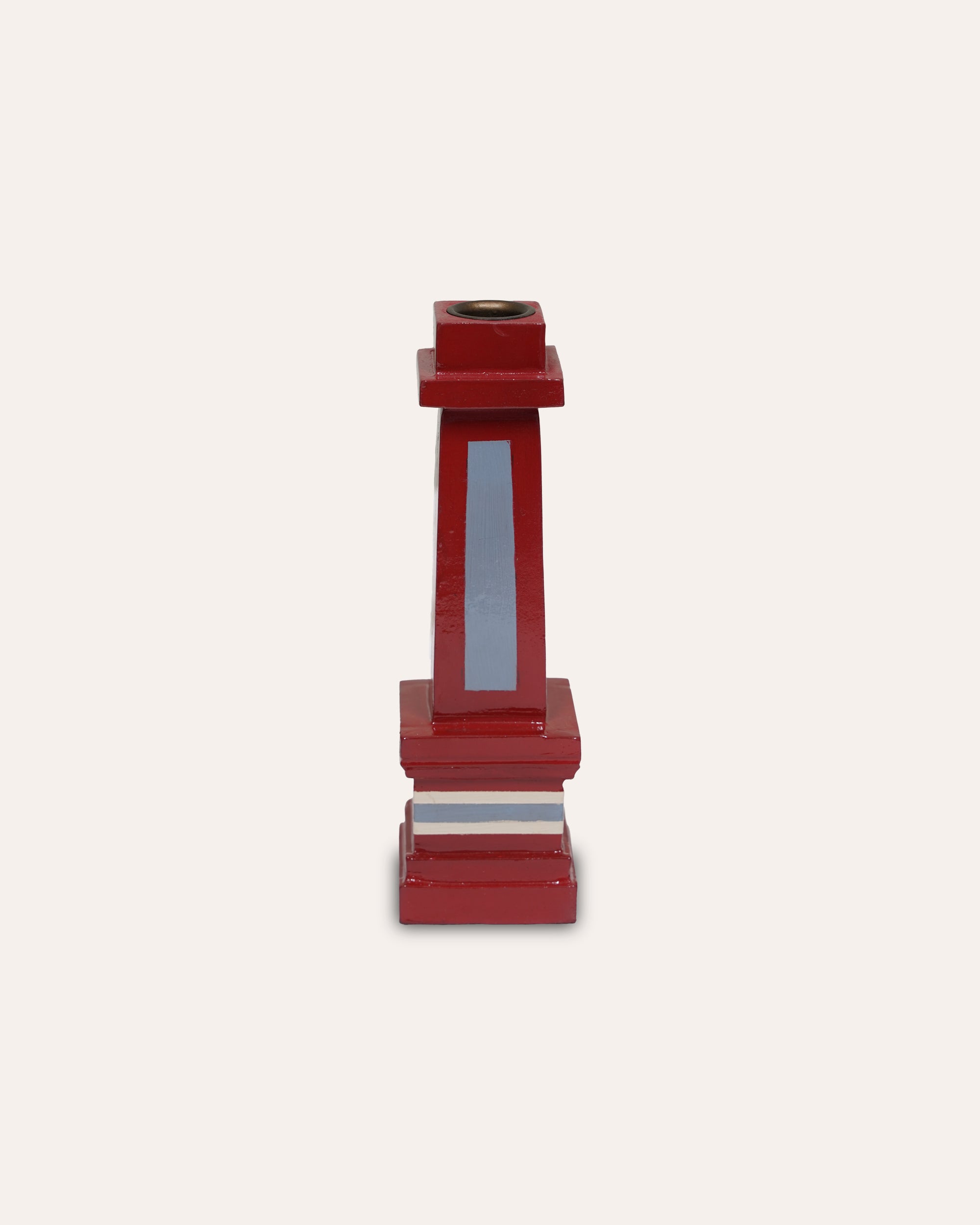 The Grown Up Candlestick - Red & Light Blue