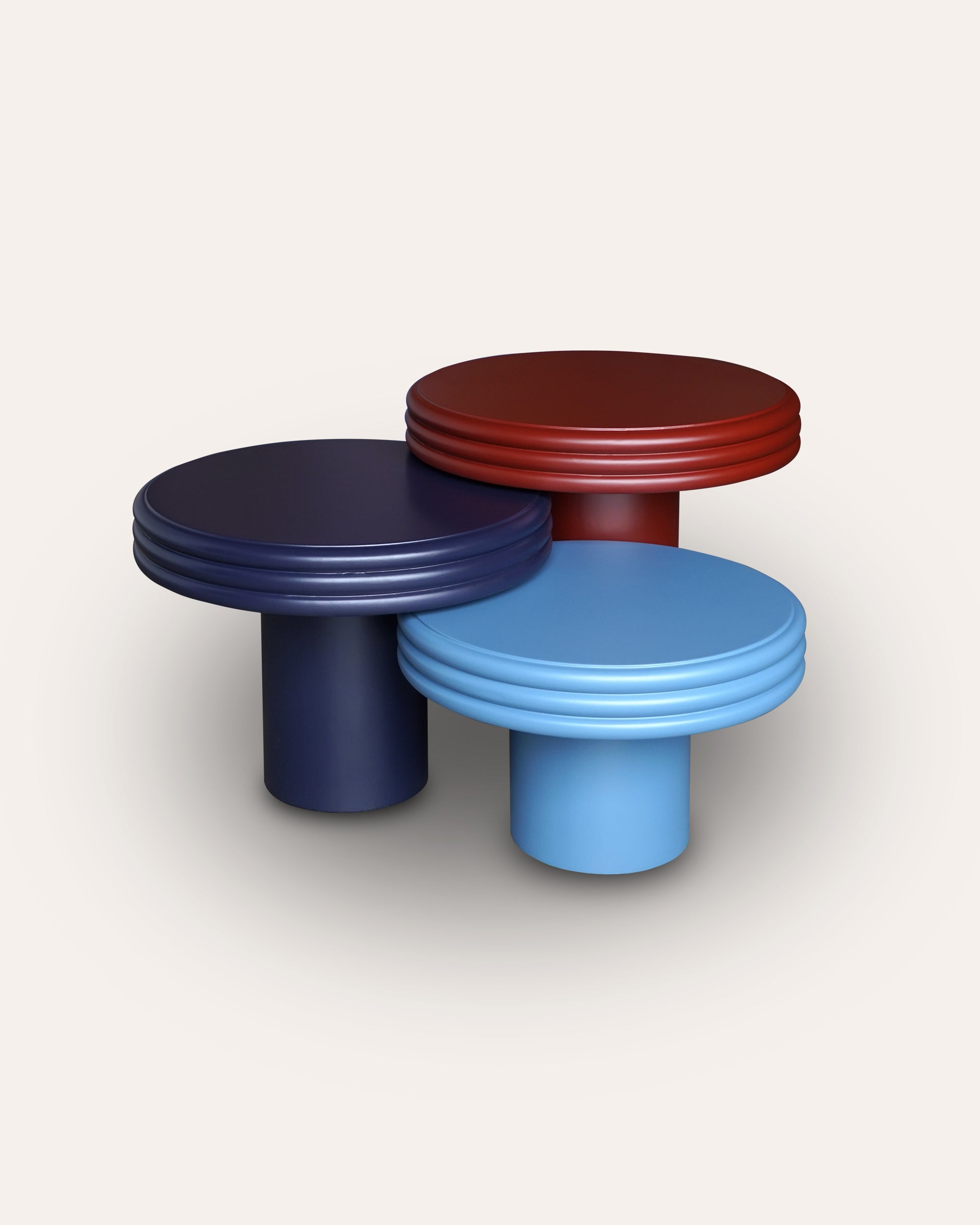 The Table Family - Light Blue, Blue & Red