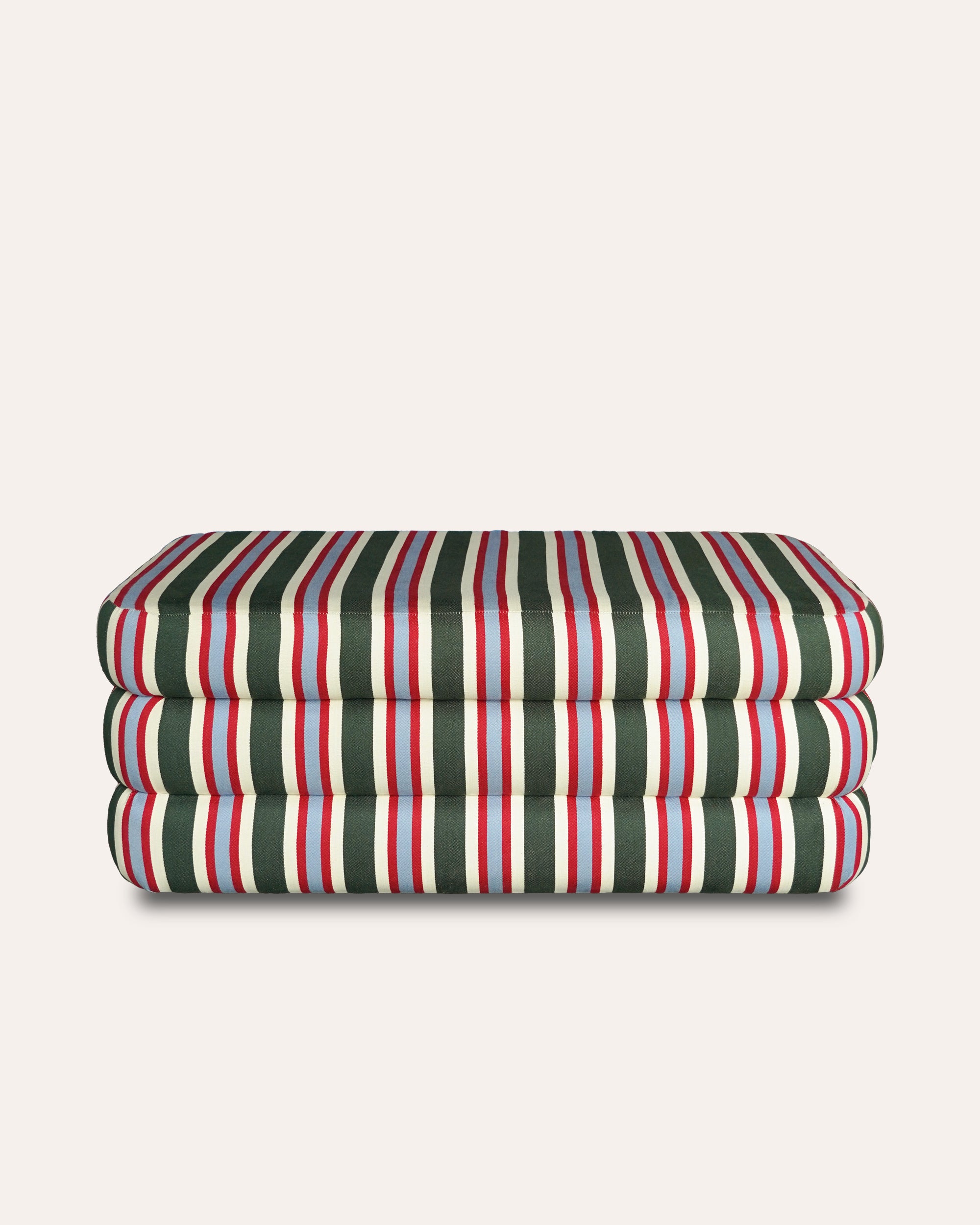 The Striped Ottoman - Multicolour