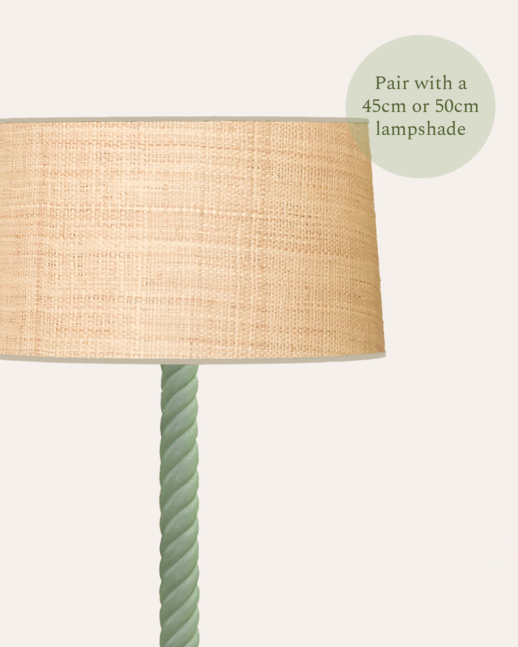 Twisted Floor Lamp - Green