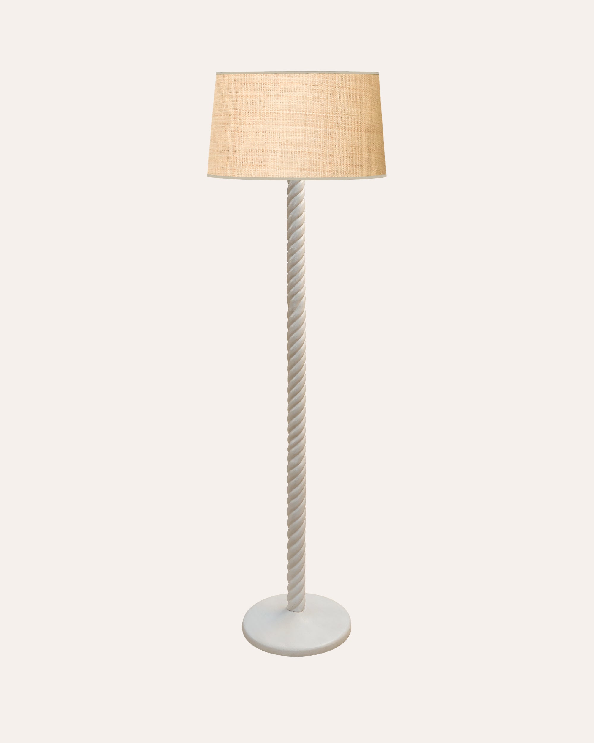 Twisted Floor Lamp - Taupe