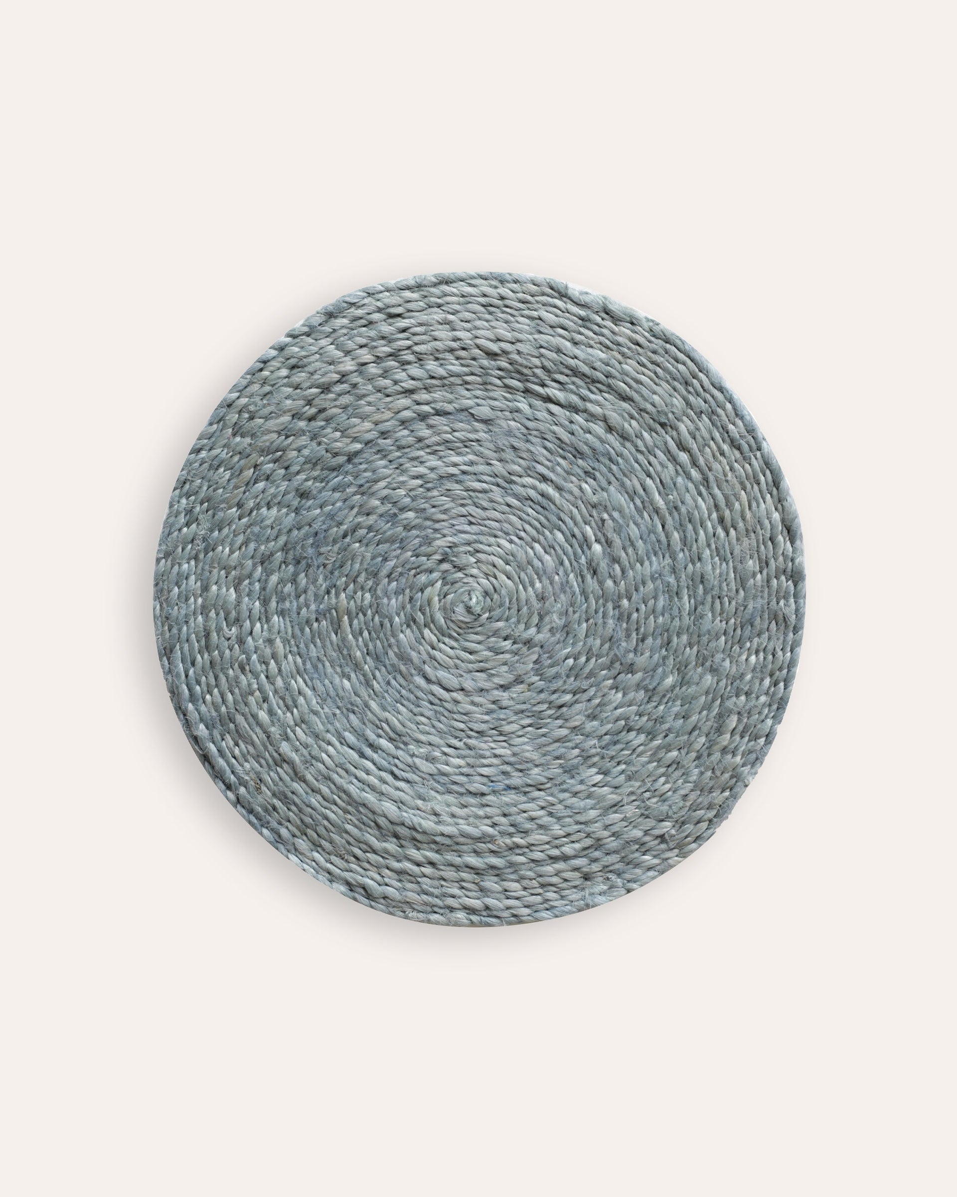 Round Jute Placemat, Set Of Four Light Blue Birdie Fortescue