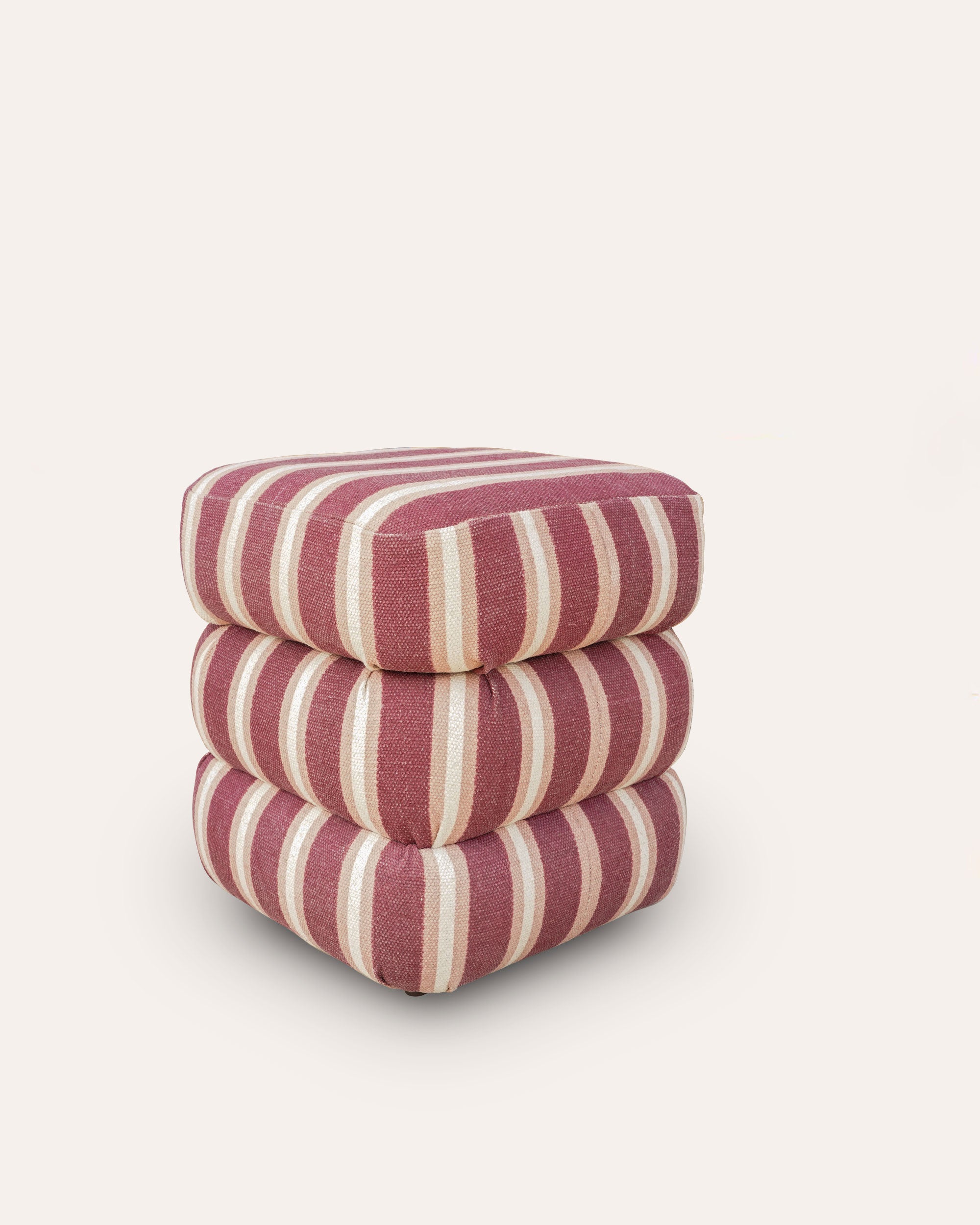 The Stripey Stool - The Pink and Red