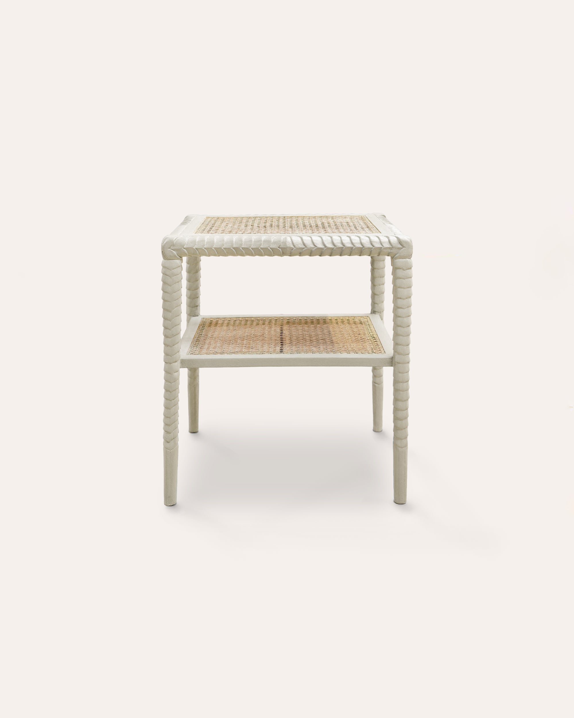 Pavilion Wooden Side Table - Taupe