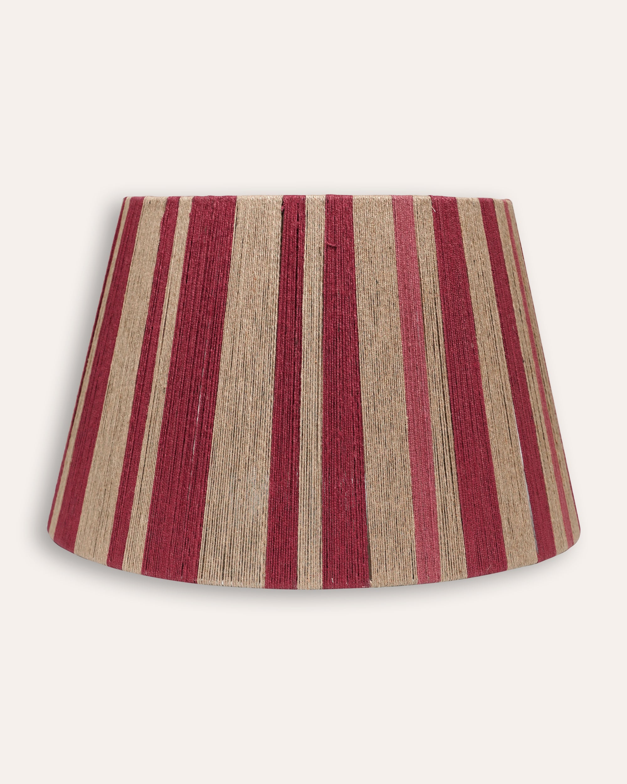 The Stripey String Lampshade 45cm - Dark Red