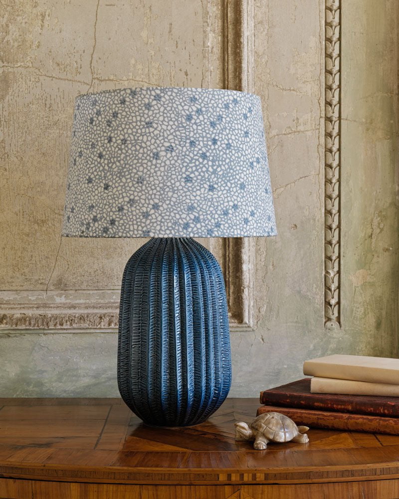 Shido Ceramic Lamp - Blue