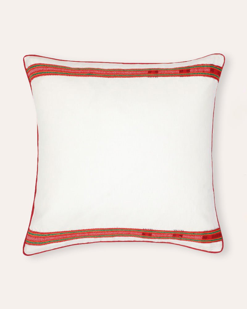 Limited Edition Wool Panelled Cushion - Square