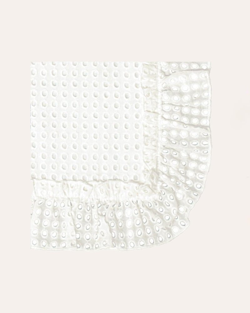 Limited Edition Broderie Anglaise Dot Cushion - Square