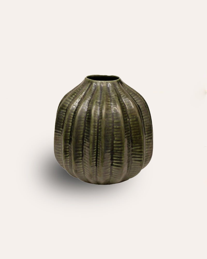 Shido Vase - Dark Green
